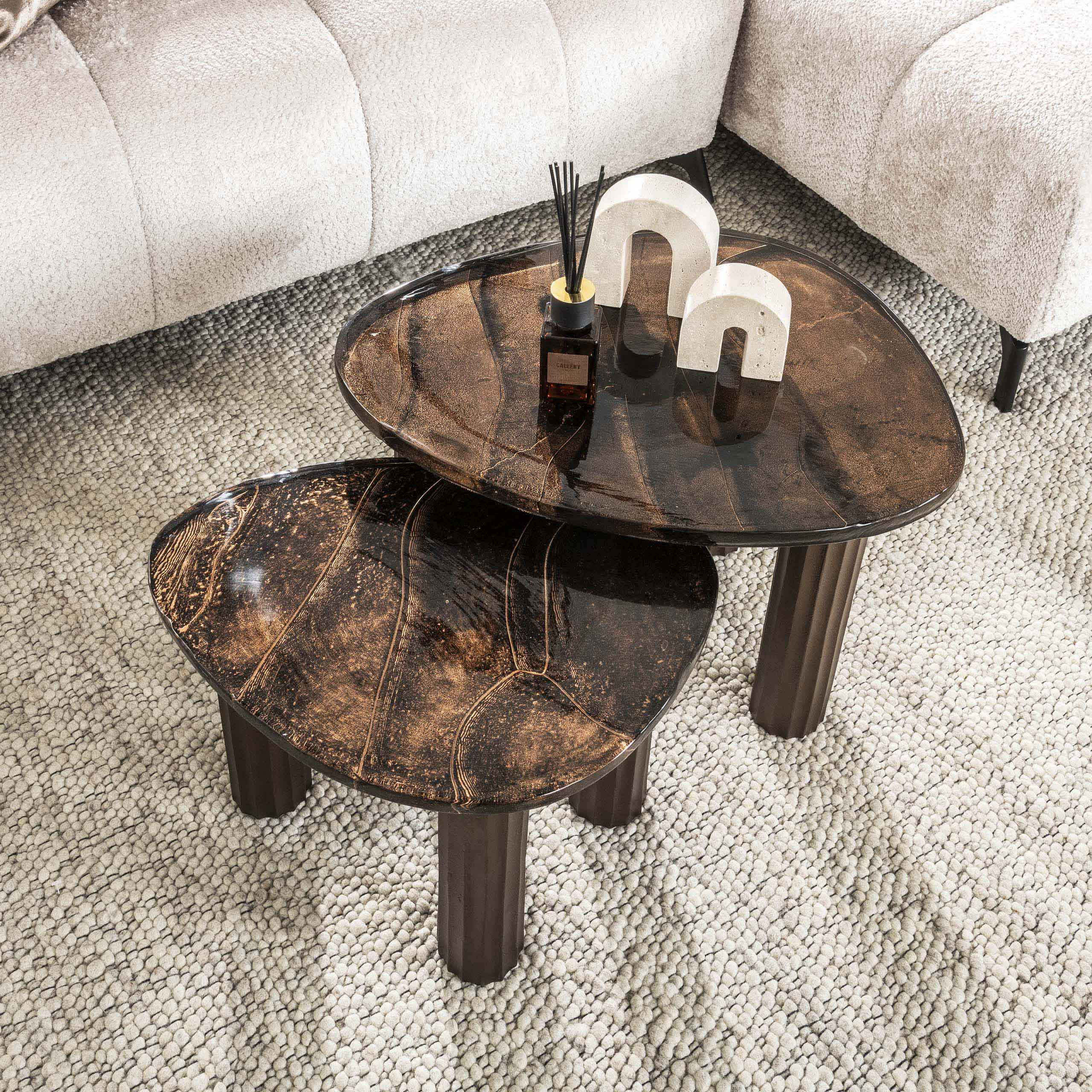 Salontafel Eclipse S Antiek Koper