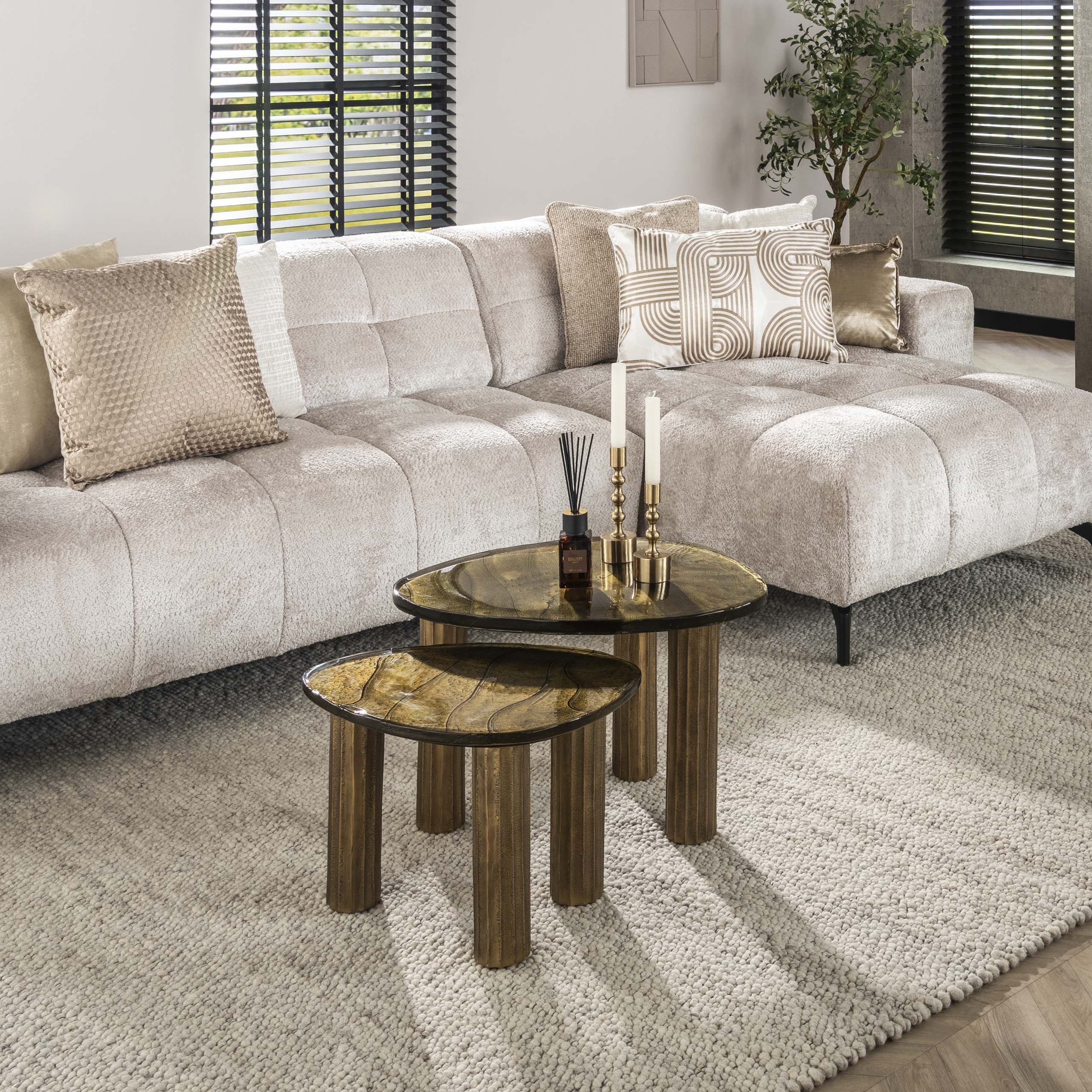 Salontafel Eclipse M Antiek Goud