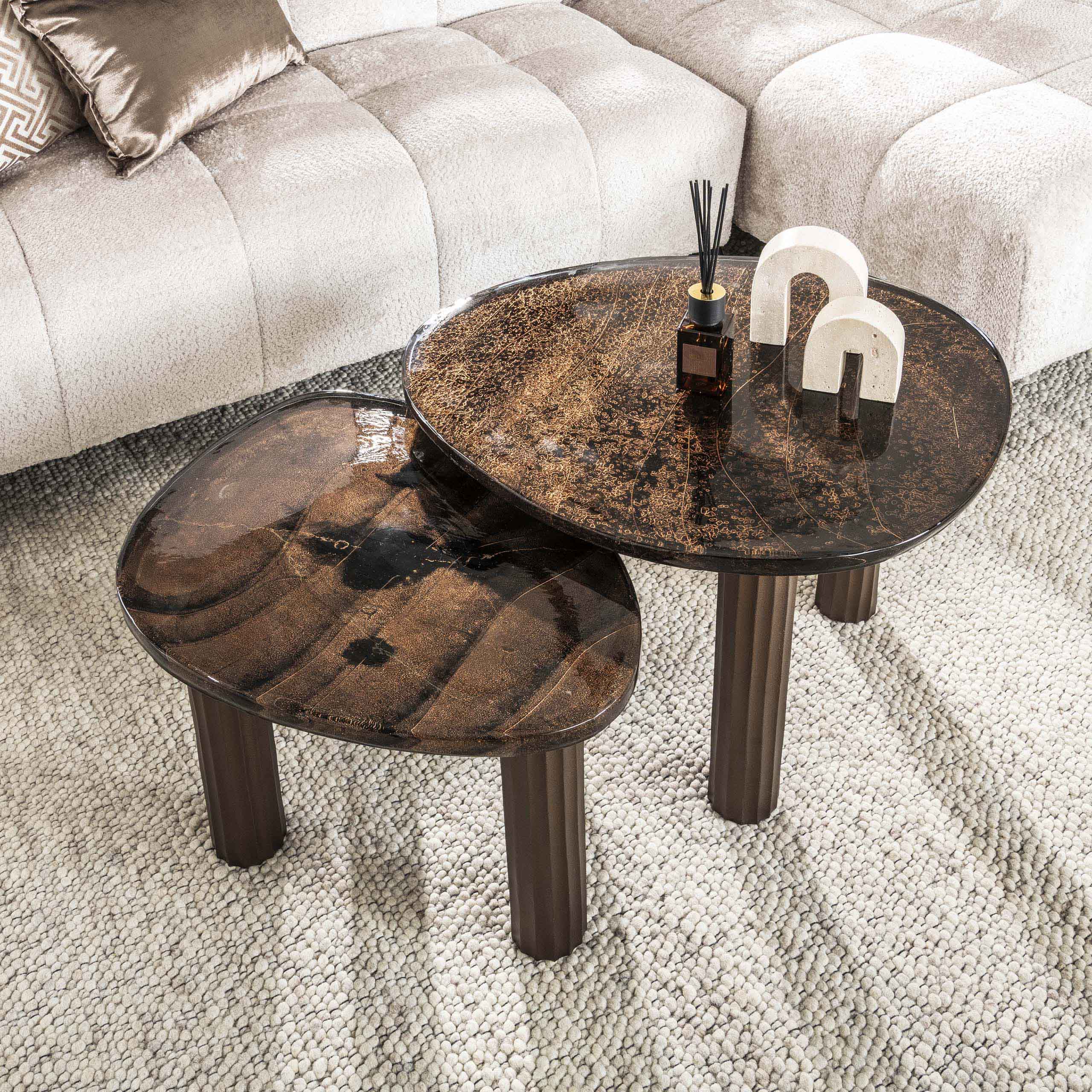 Salontafel Eclipse L Antiek Koper