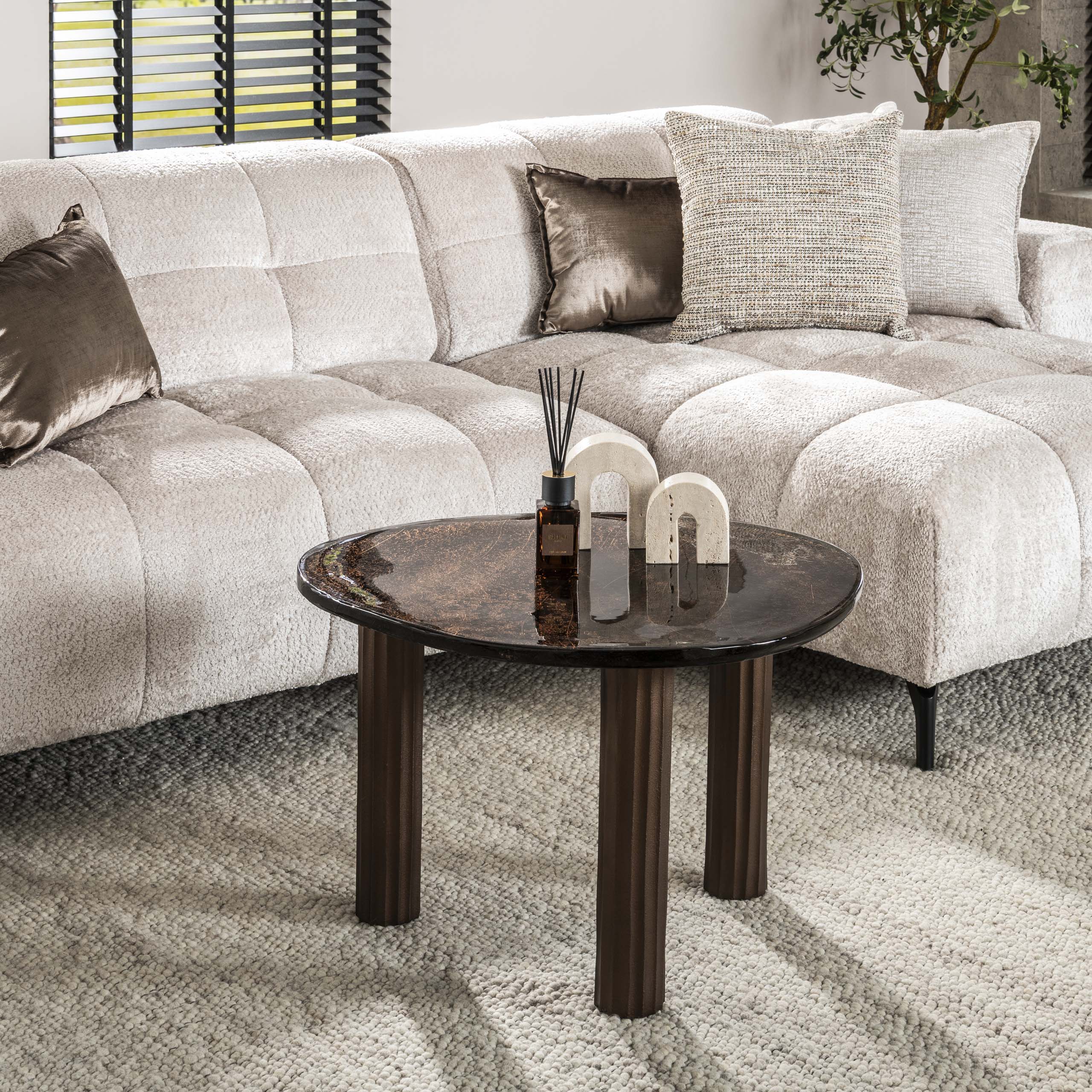 Salontafel Eclipse L Antiek Koper