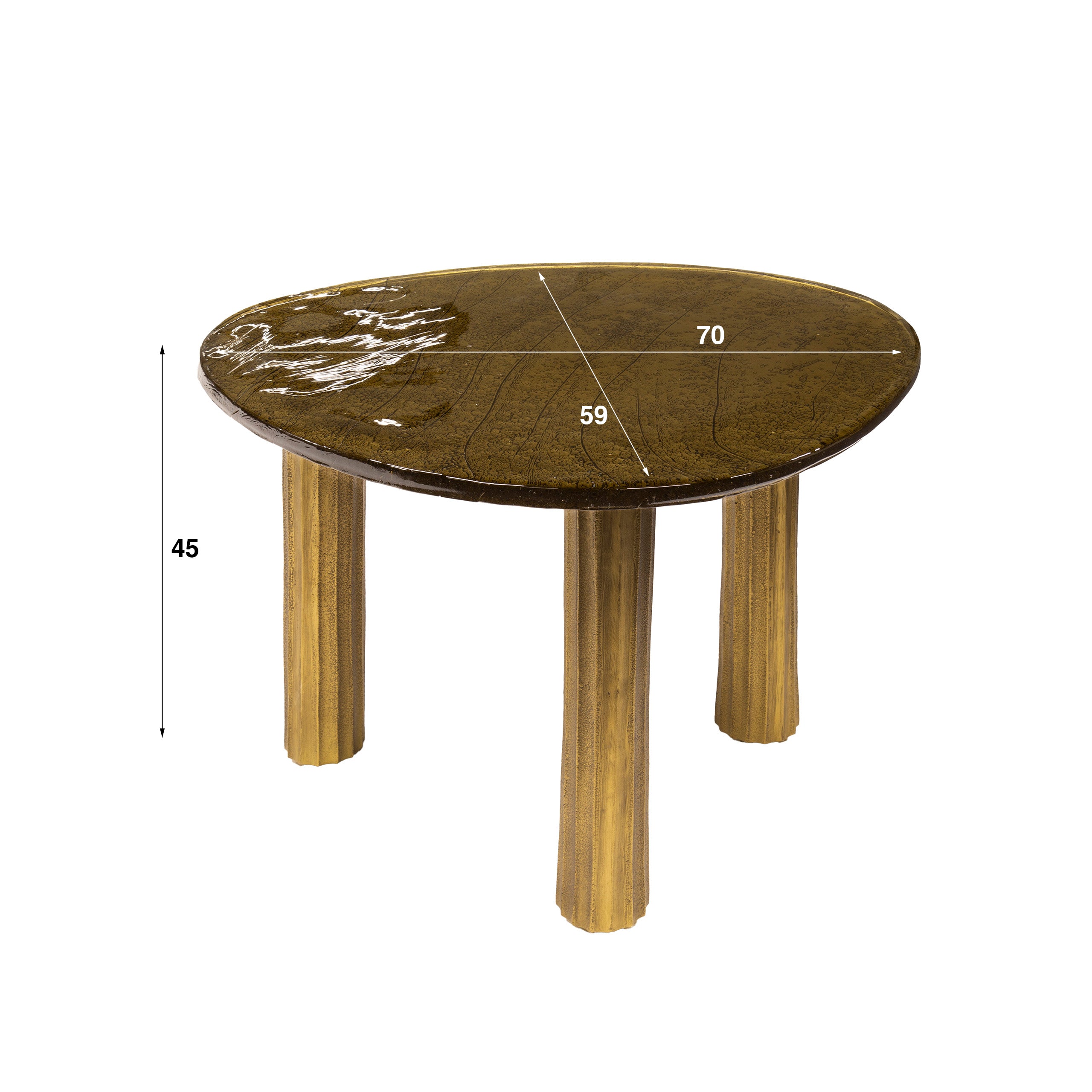 Salontafel Eclipse L Antiek Goud
