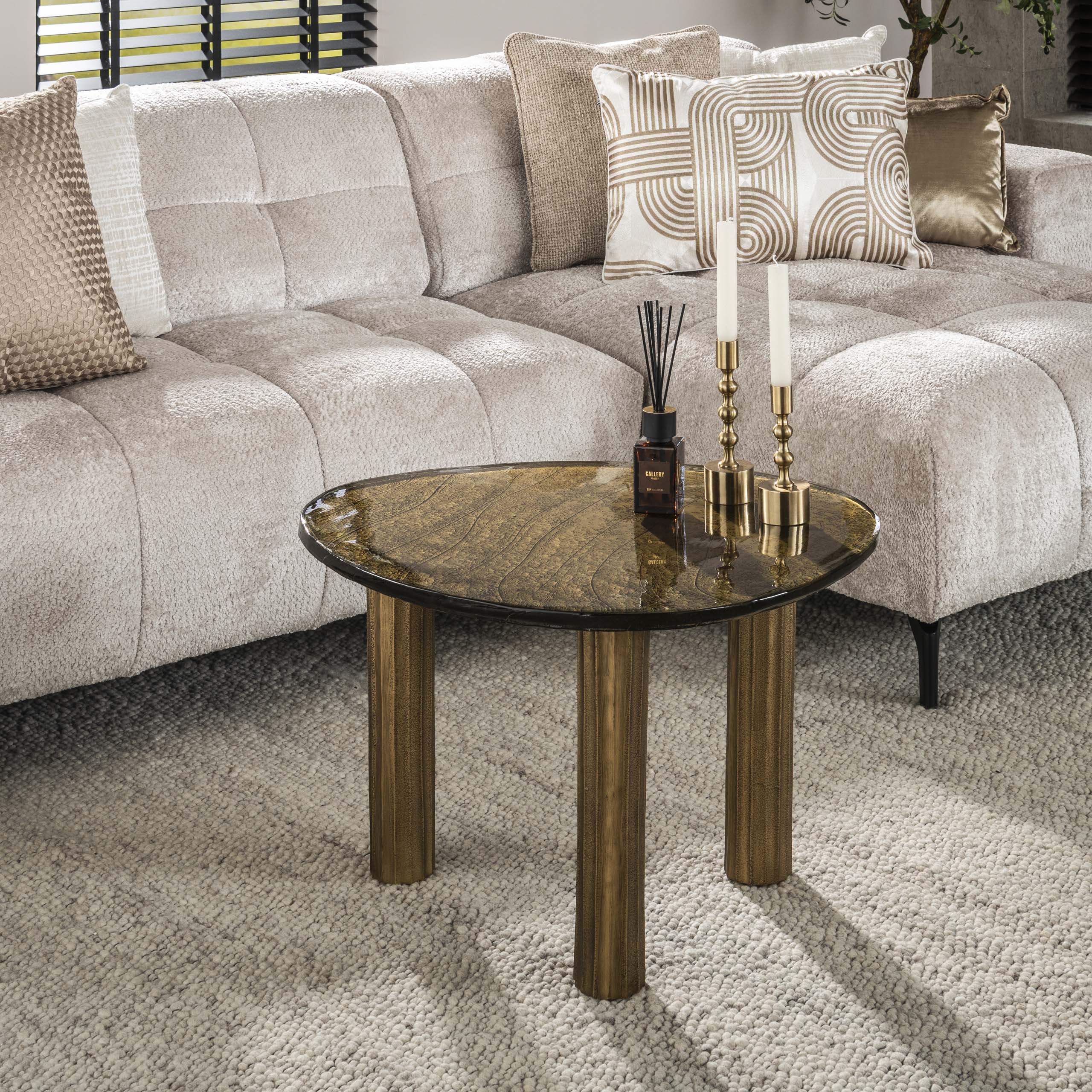 Salontafel Eclipse L Antiek Goud