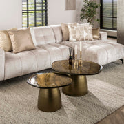 Salontafel Eclipse set van 2 / Antiek goud