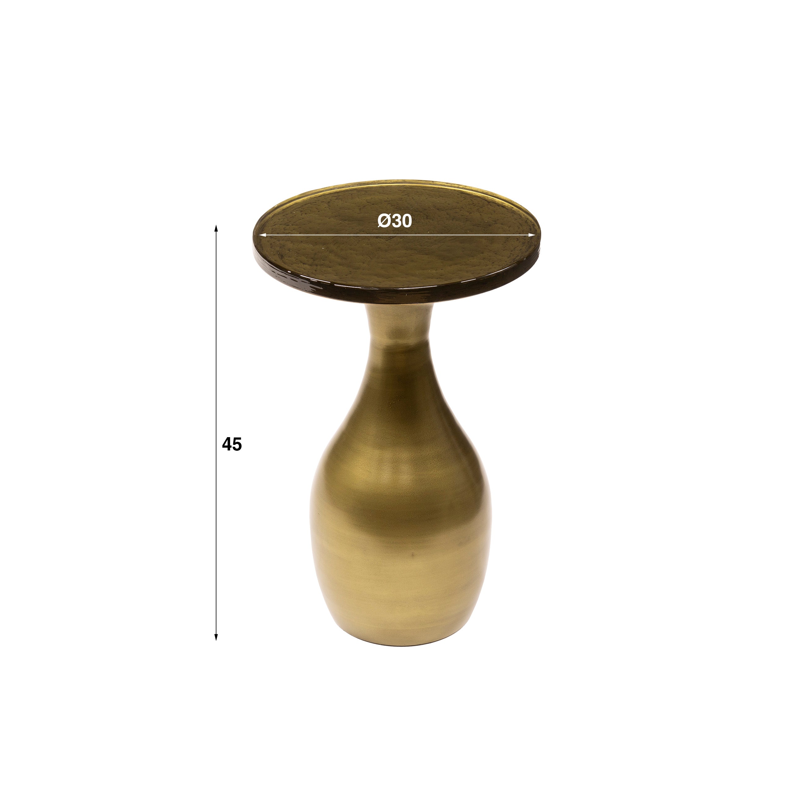 Bijzettafel Eclipse Drop S Antiek Goud