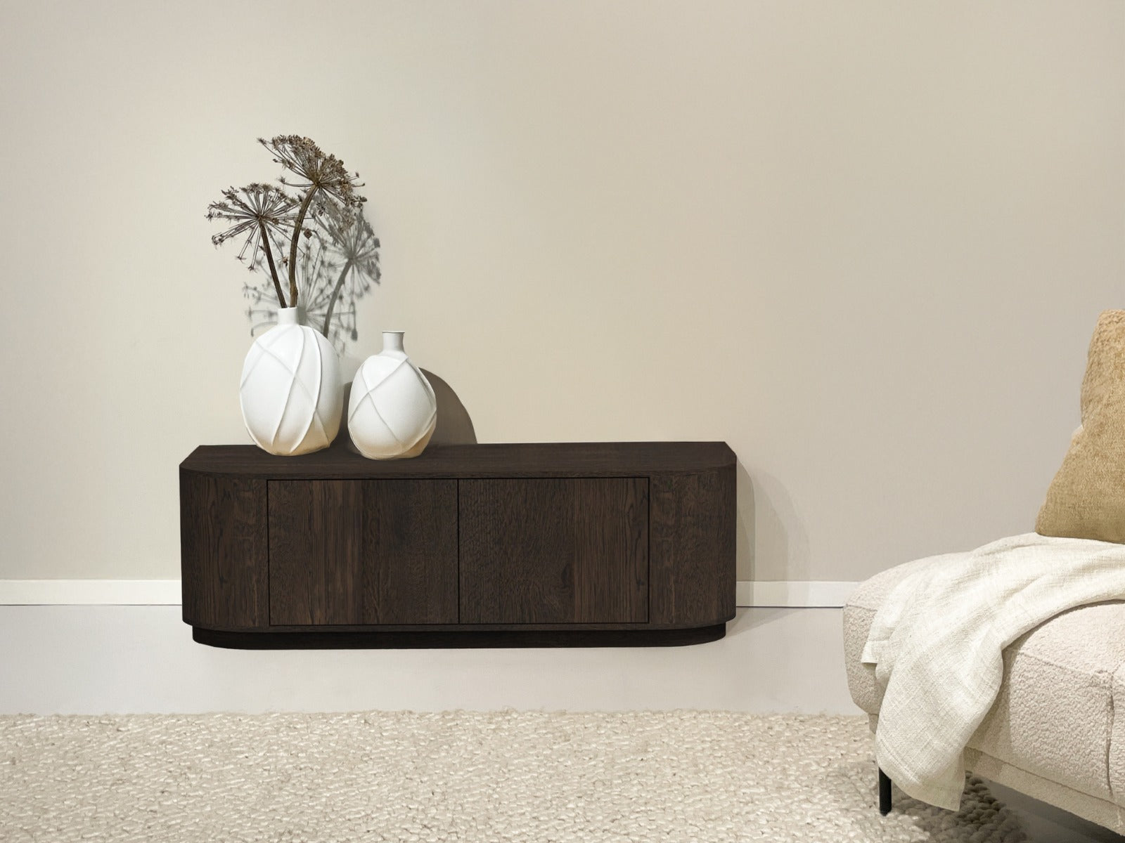 TV-meubel Novero - Espresso - 140 x 45 cm - Eiken