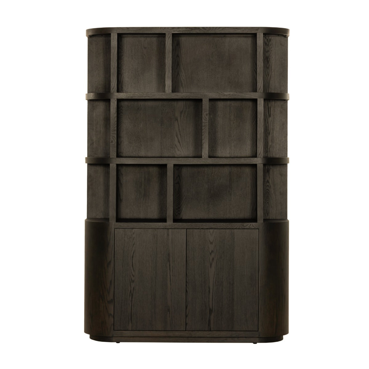 Boekenkast Novero - Espresso - 145 x 220 cm - Eiken