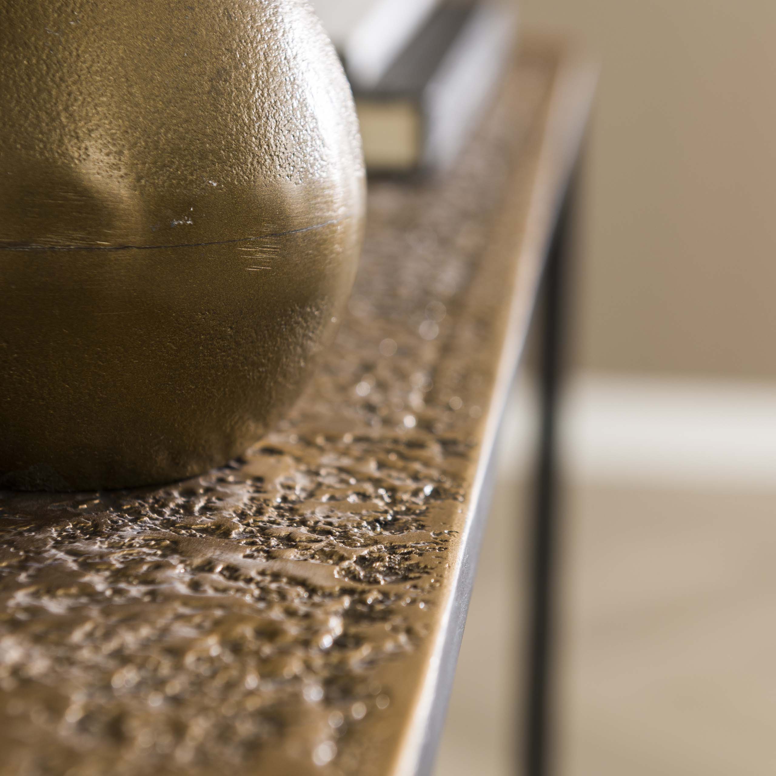 Haltafel Metallic Antiek Brons