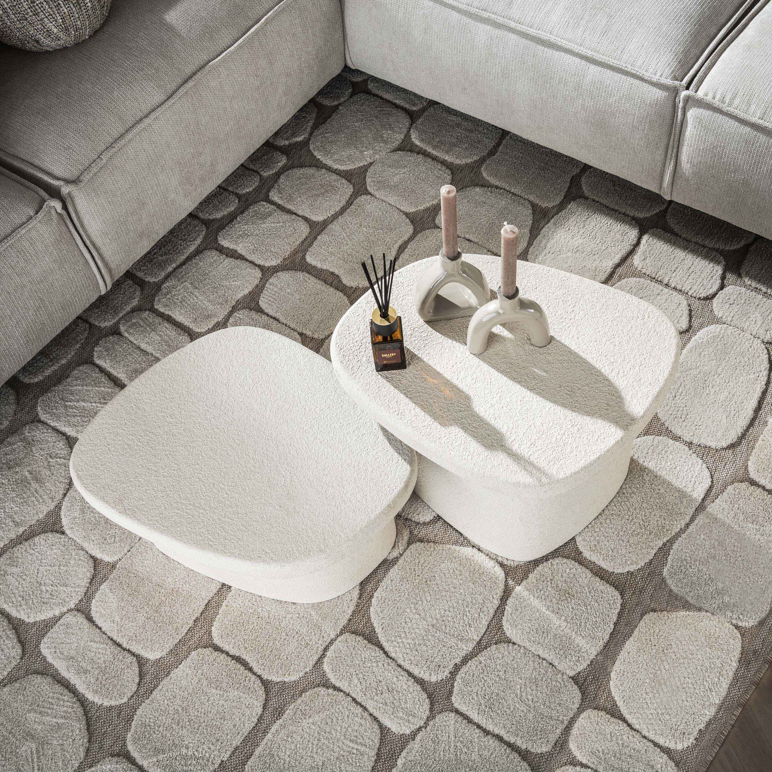 Salontafel Stone Organisch Set Van 2 Marmer Composiet