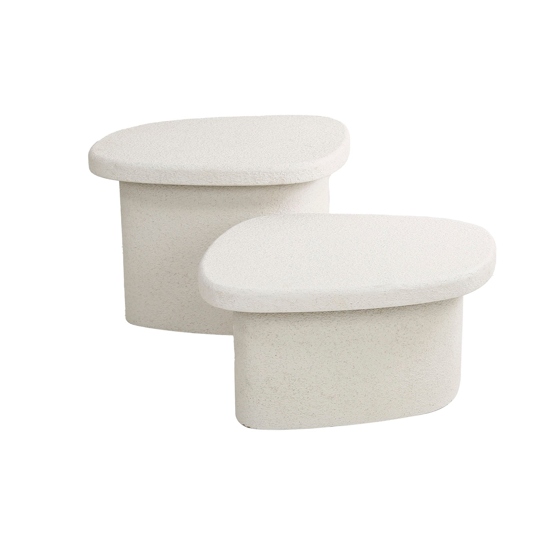 Salontafel Stone Organisch Set Van 2 Marmer Composiet