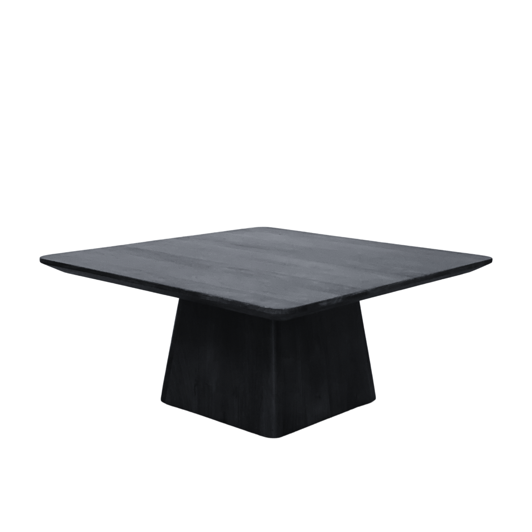 Salontafel vierkant 80 x 80 cm Zwart