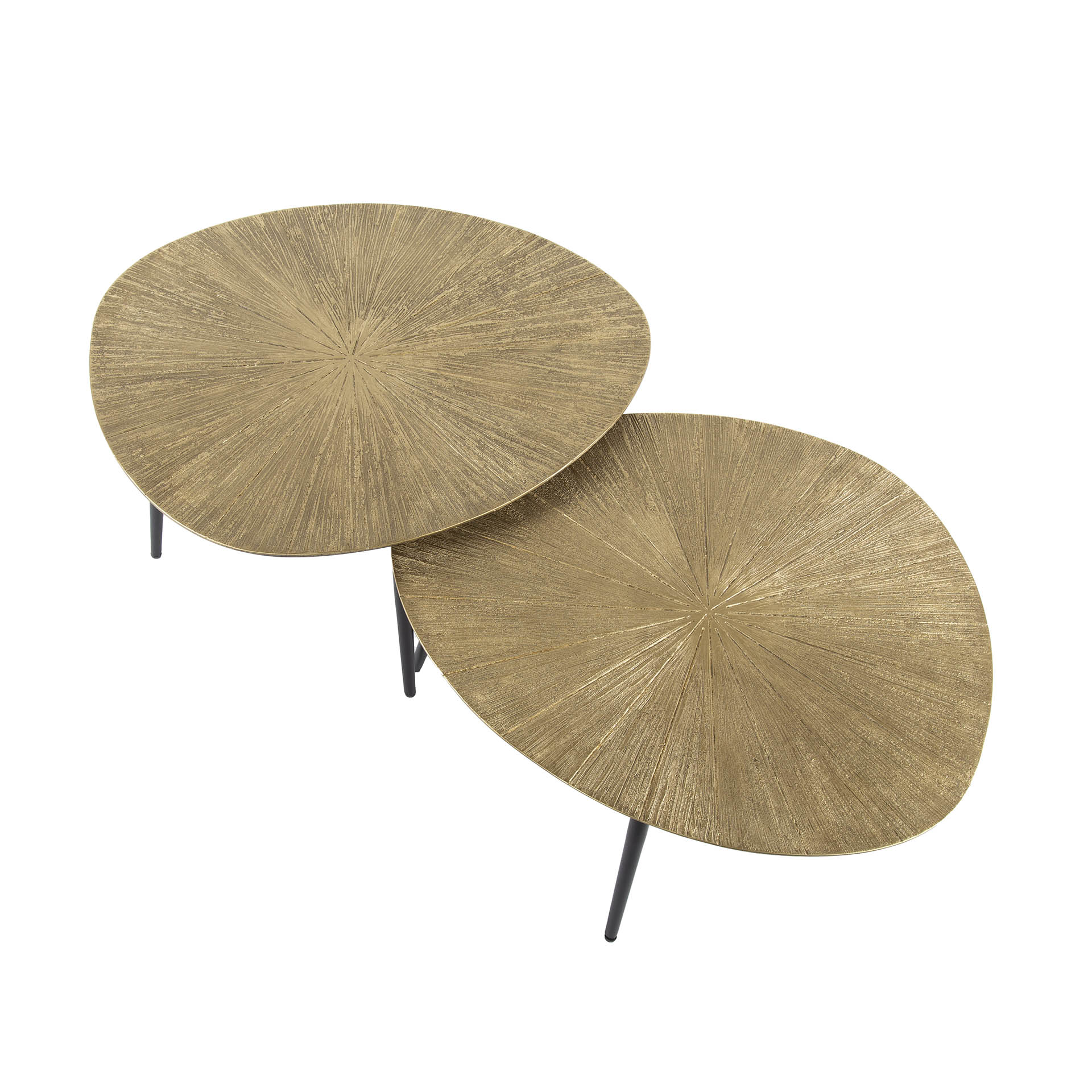 Salontafel Ray Organisch Set Van 2 Ray Antiek Goud