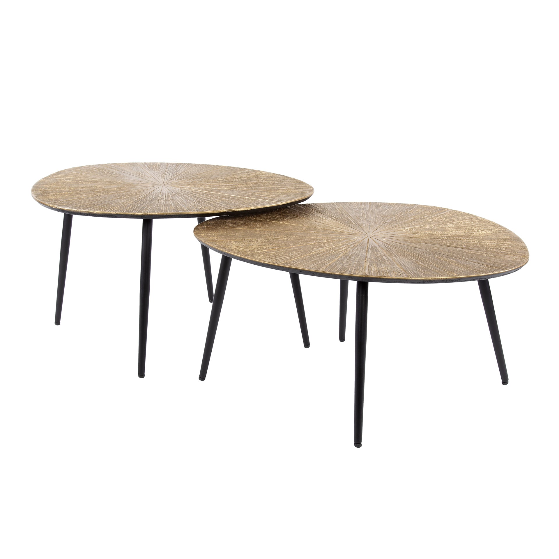 Salontafel Ray Organisch Set Van 2 Ray Antiek Goud