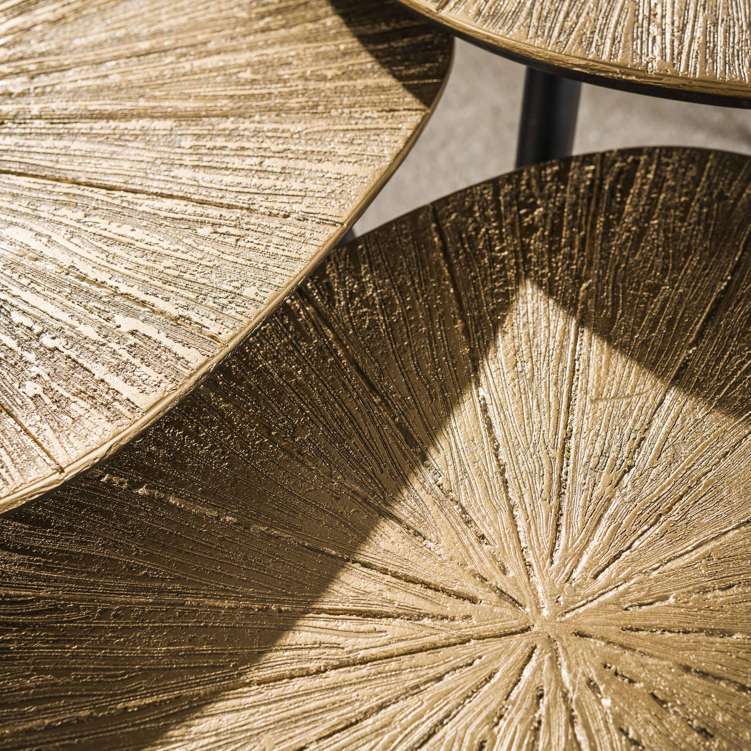 Salontafel Ray Niervormig Set Van 2 Ray Antiek Goud