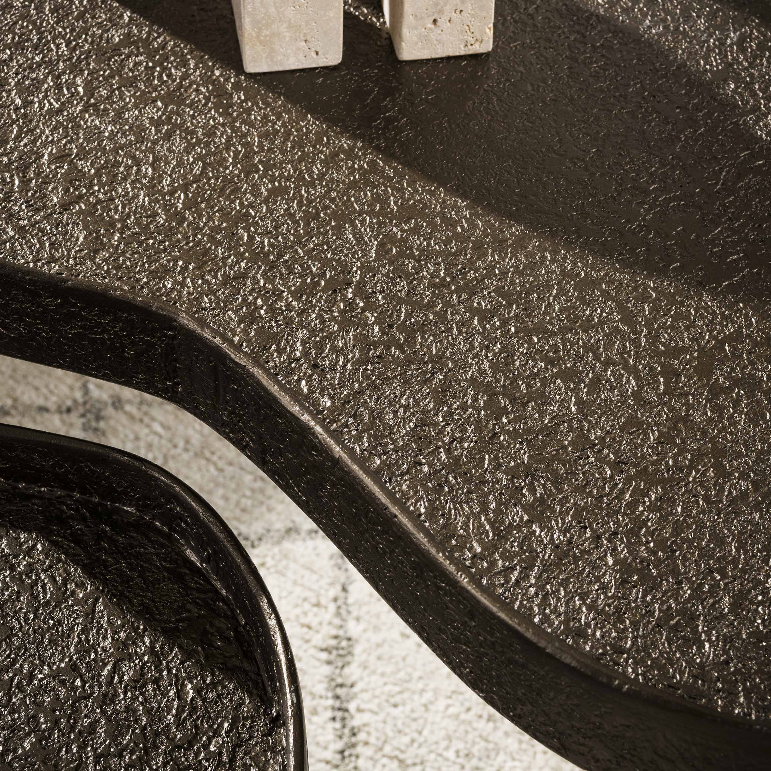 Salontafel Contour Niervormig Set Van 2 Brons Liquid Metal