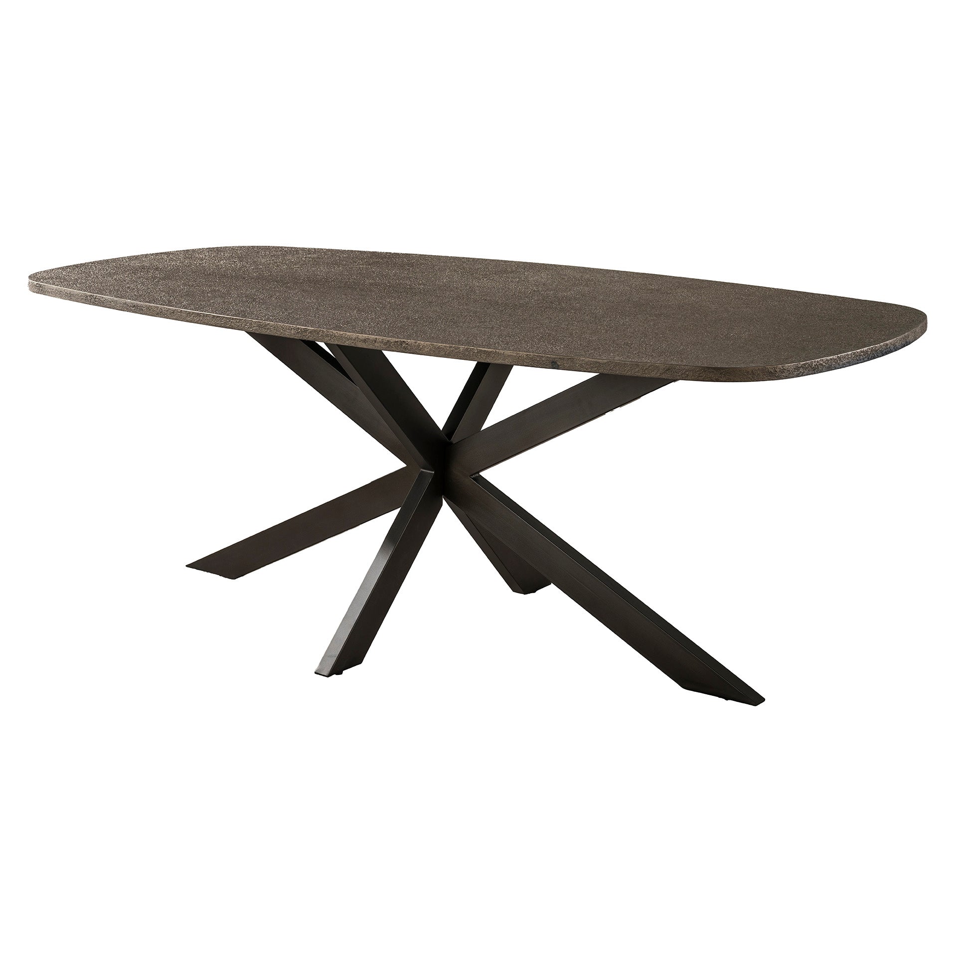 Eettafel Bronvik Deens Ovaal 215 Cm Brons Liquid Metal