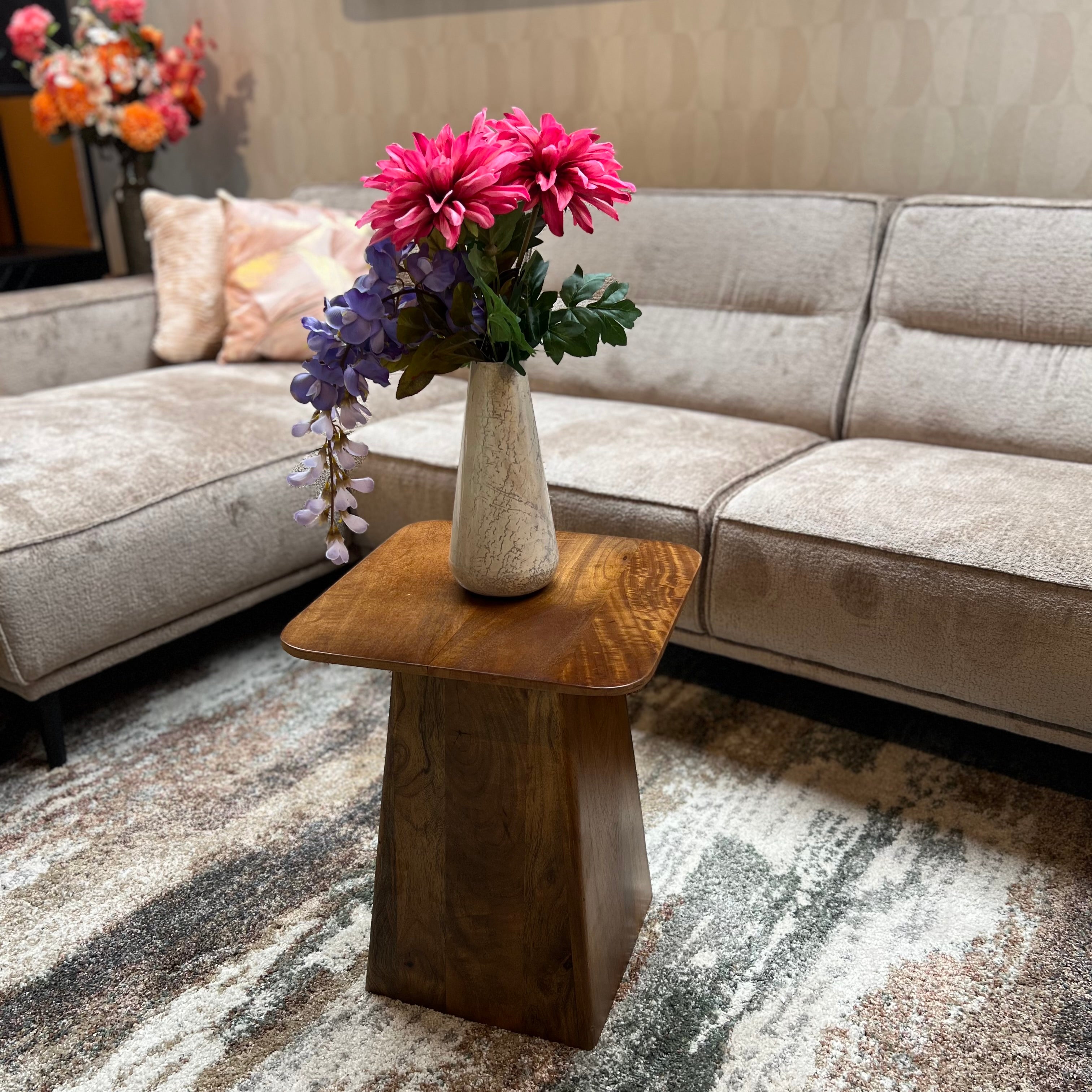 Salontafel Vierkant 40x40cm Walnoot