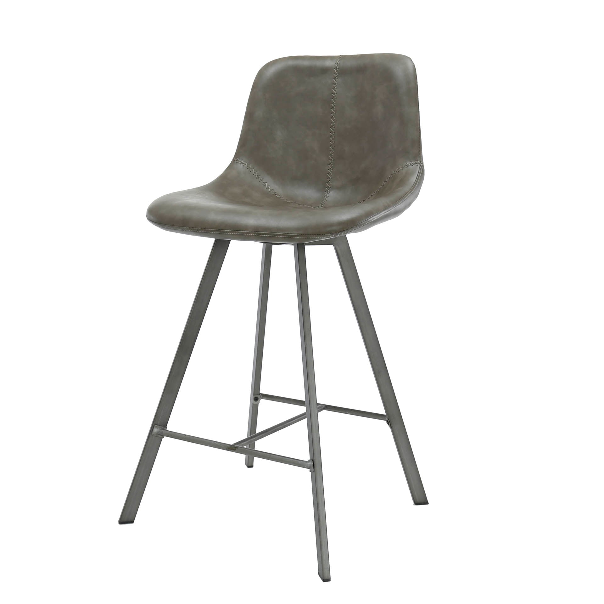Barstoel Zig Zag Verpakt Per 4 Saddle Pu Taupe