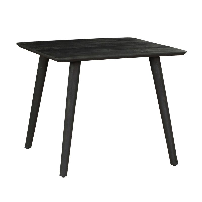 Vierkante eettafel Omaha Zwart Mangohout 90 cm