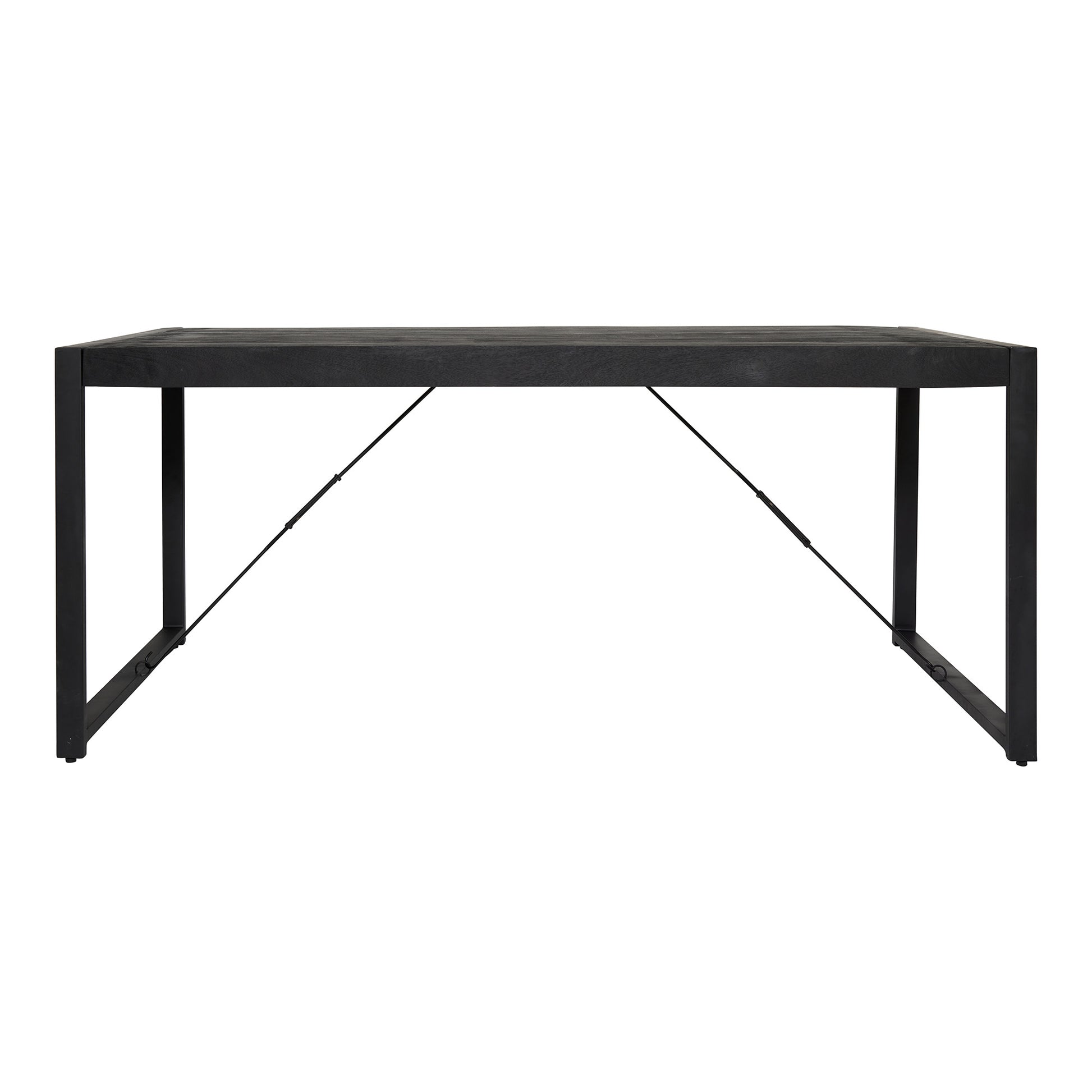 Rechthoekige eettafel Boaz Zwart Mangohout 180 cm