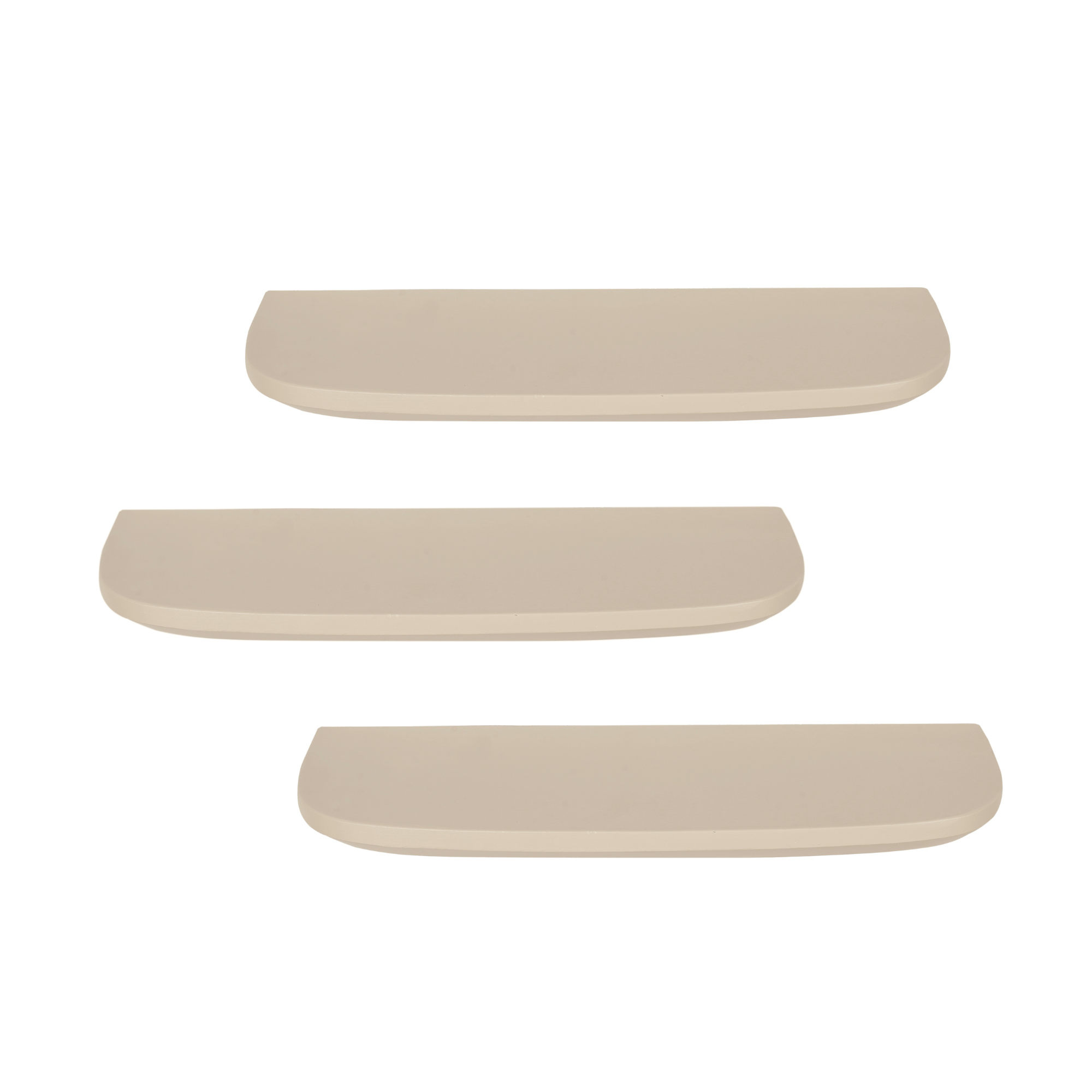 Wandplank Gusta Zand Mangohout Set van 3