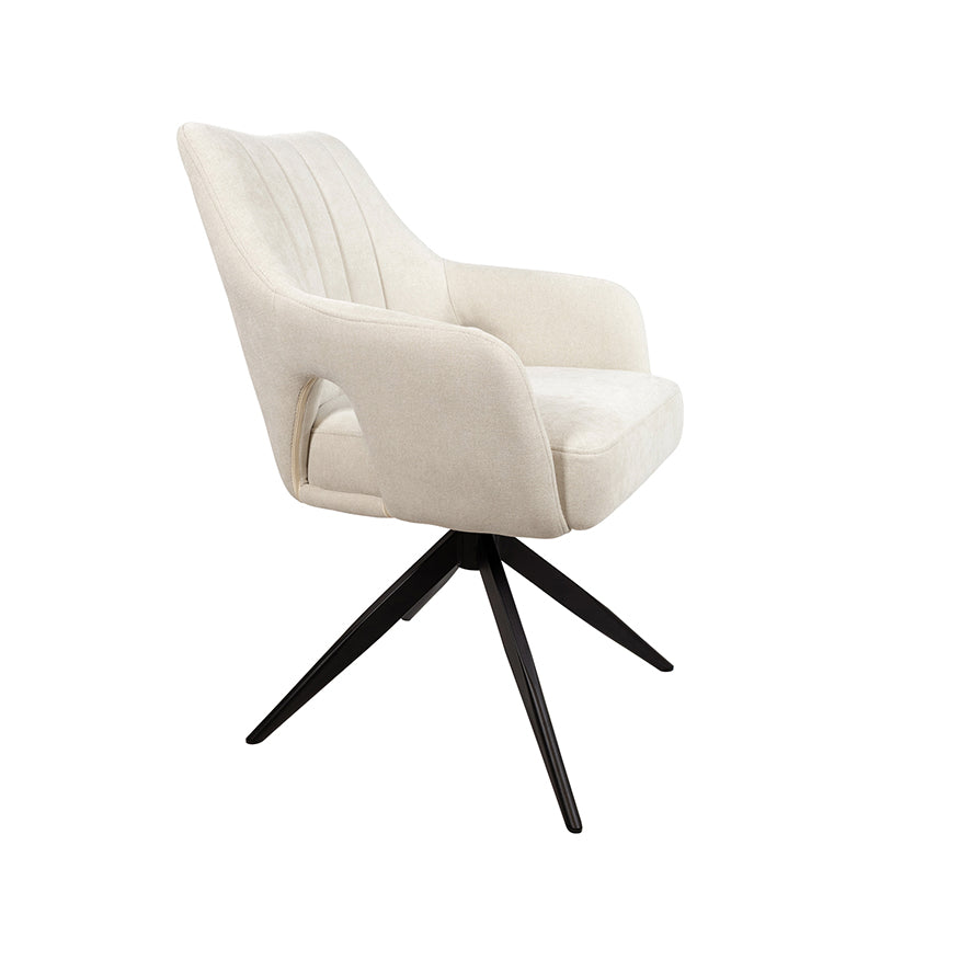 Marley eetkamerstoel - 360ARS - Storm - Ecru 02