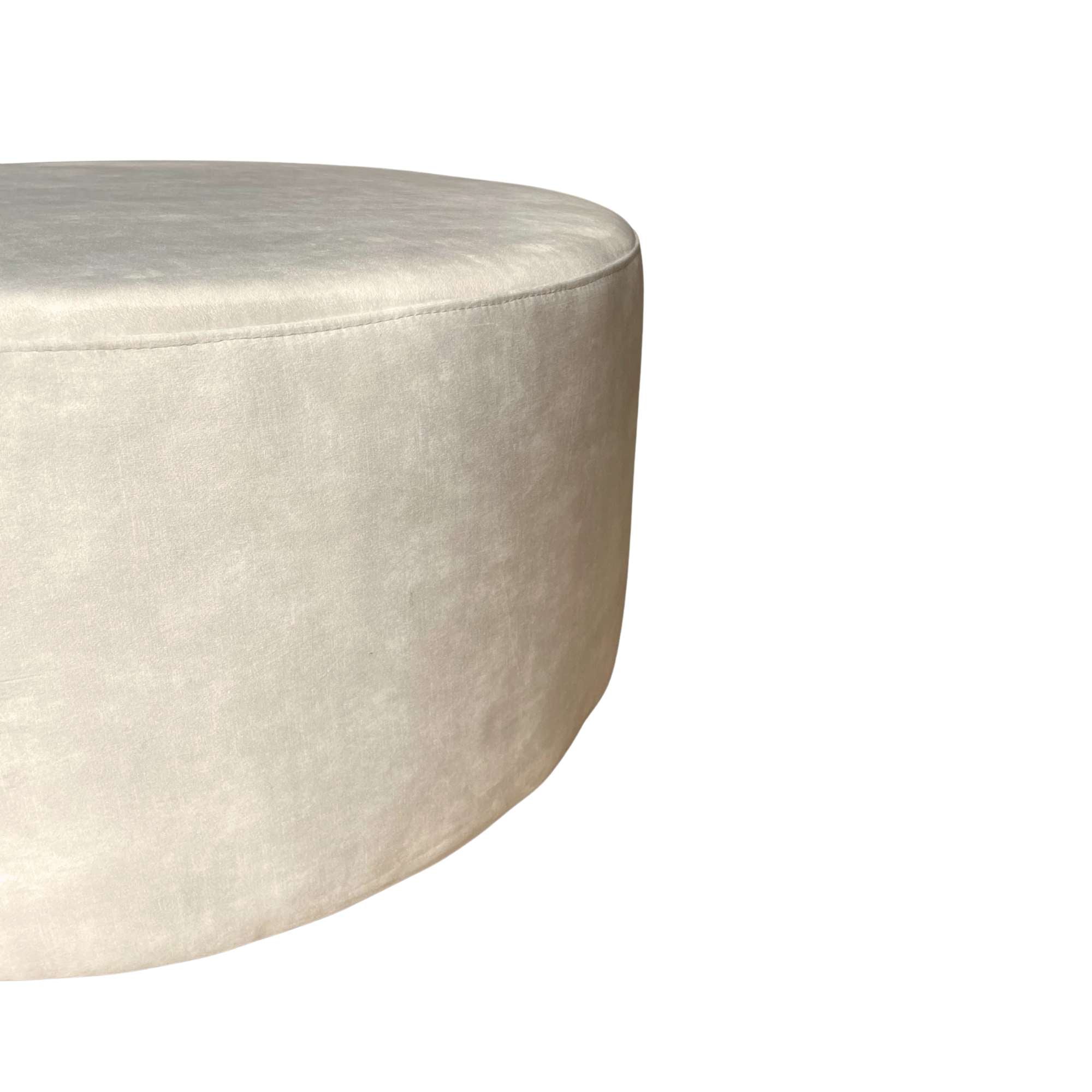 My Sofa Hocker | Rond | 80 cm | Adore 102 |  Crème