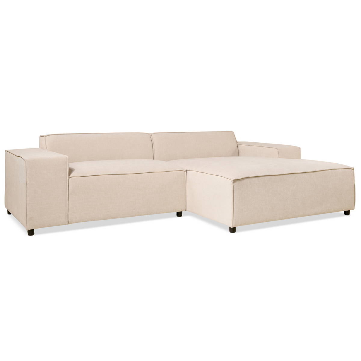 Hoekbank Lara - Stof Beige links