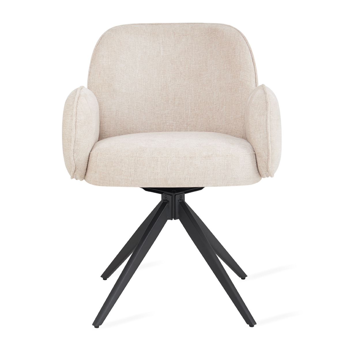 Eetkamerstoel Oslo - Beige met armleuning