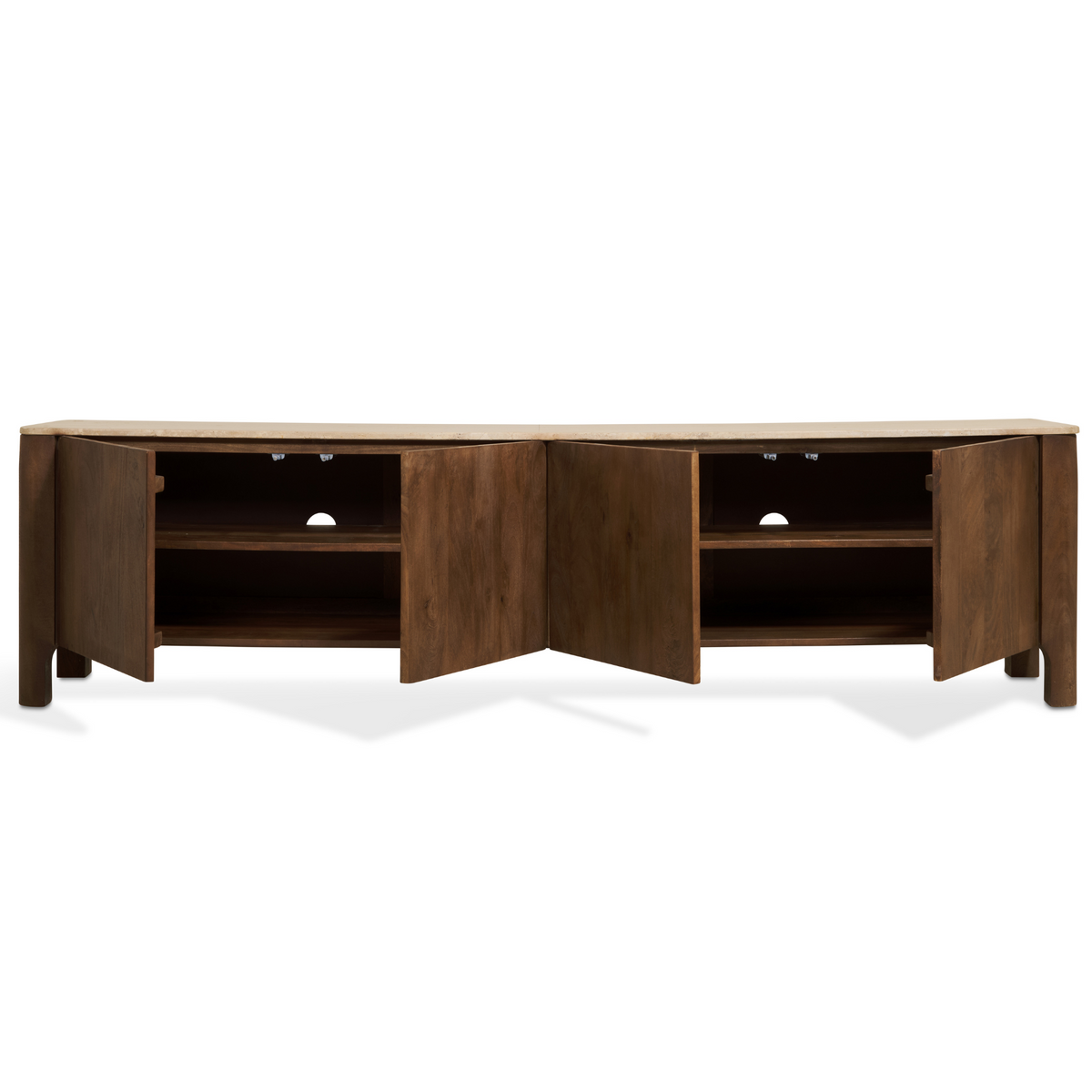 TV-meubel Nova - Bruin Marmer 210 cm