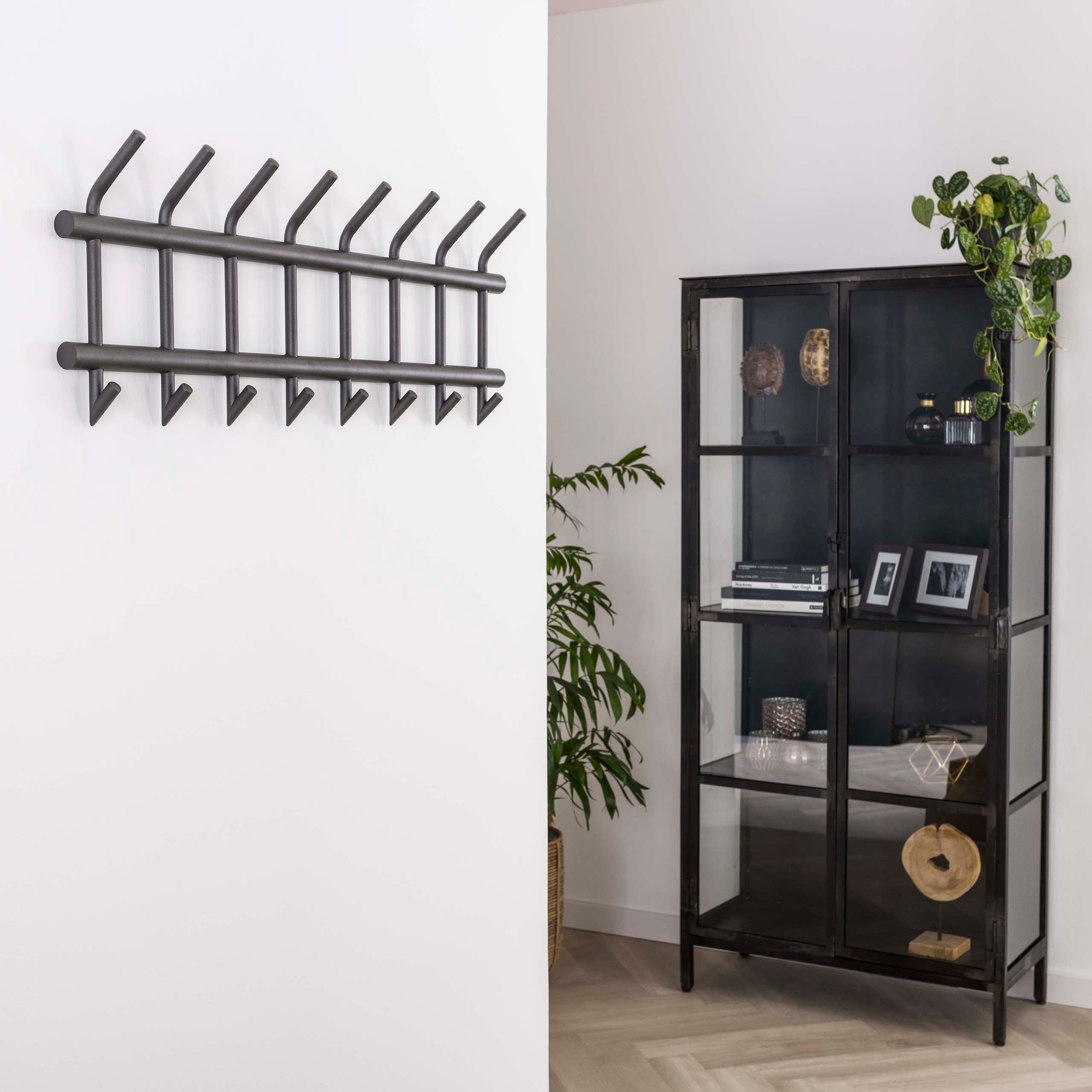 Kapstok Tubo 8 8 Haken Mat Donkergrijs