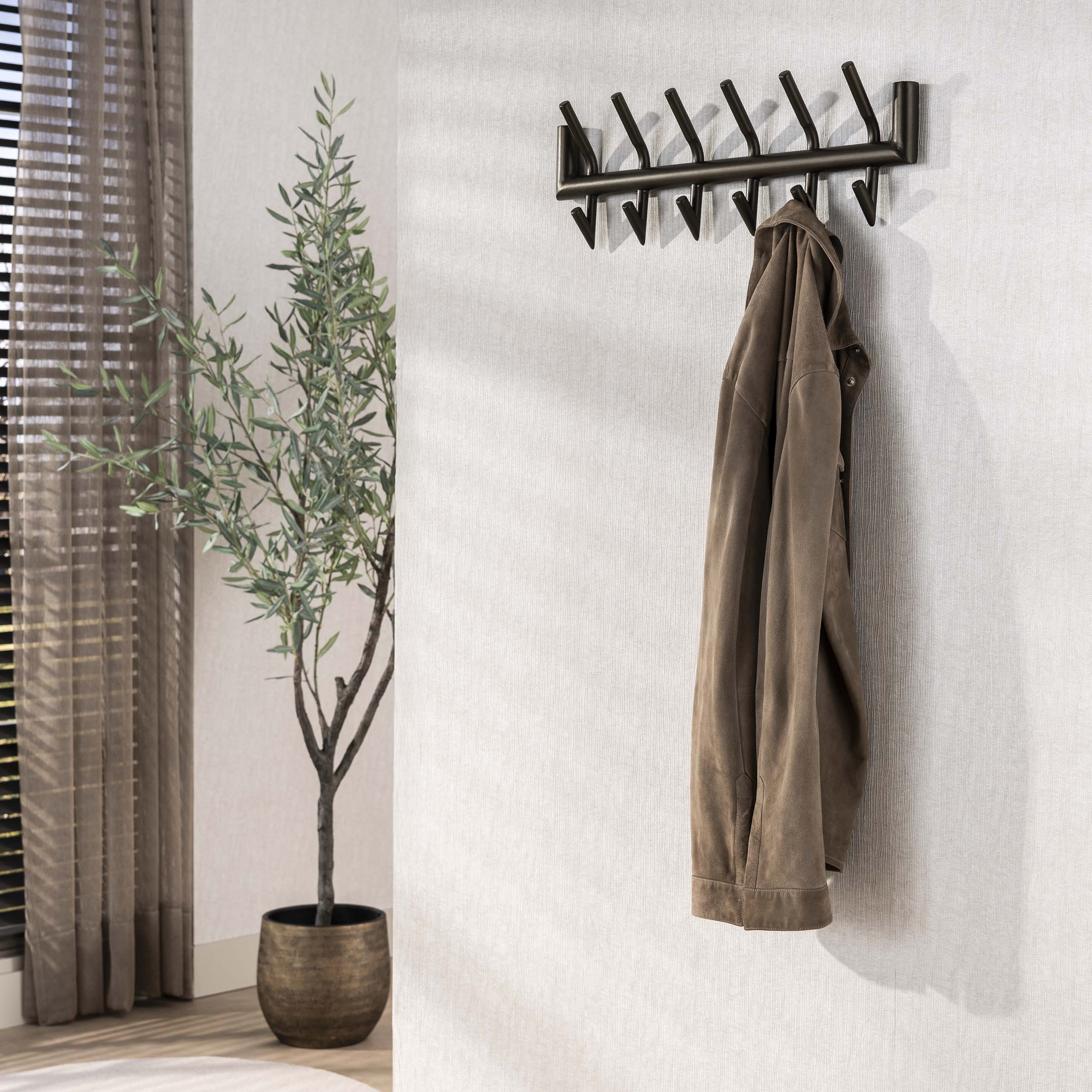 Kapstok Tubo 2X6 Haken Drift Brown