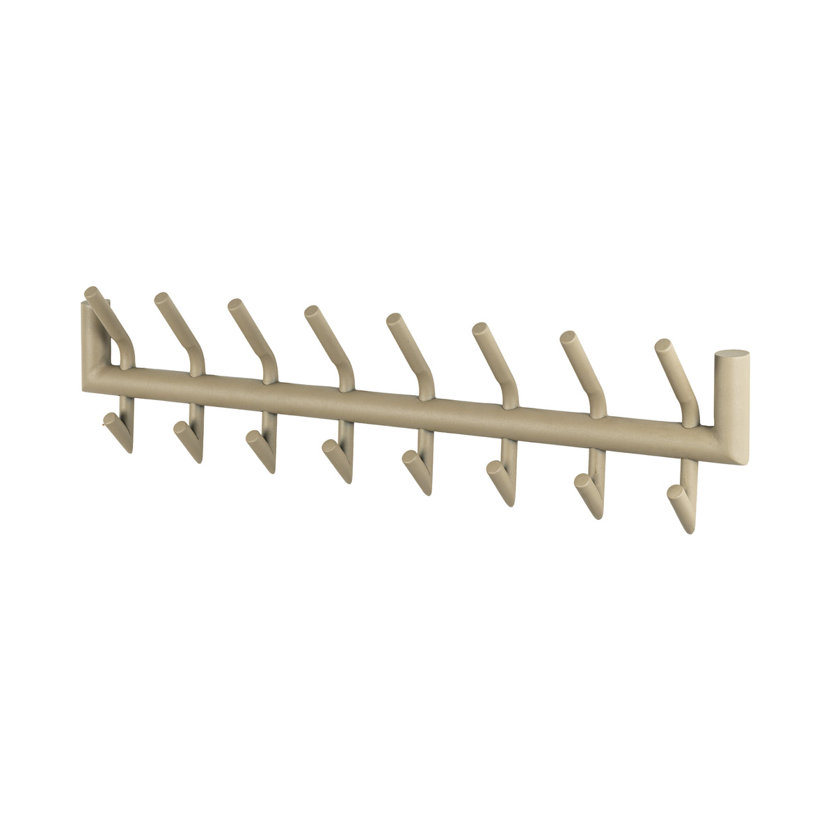 Kapstok Tubo 2x8 haken / Beige