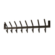 Kapstok Tubo 2x8 haken / Drift brown