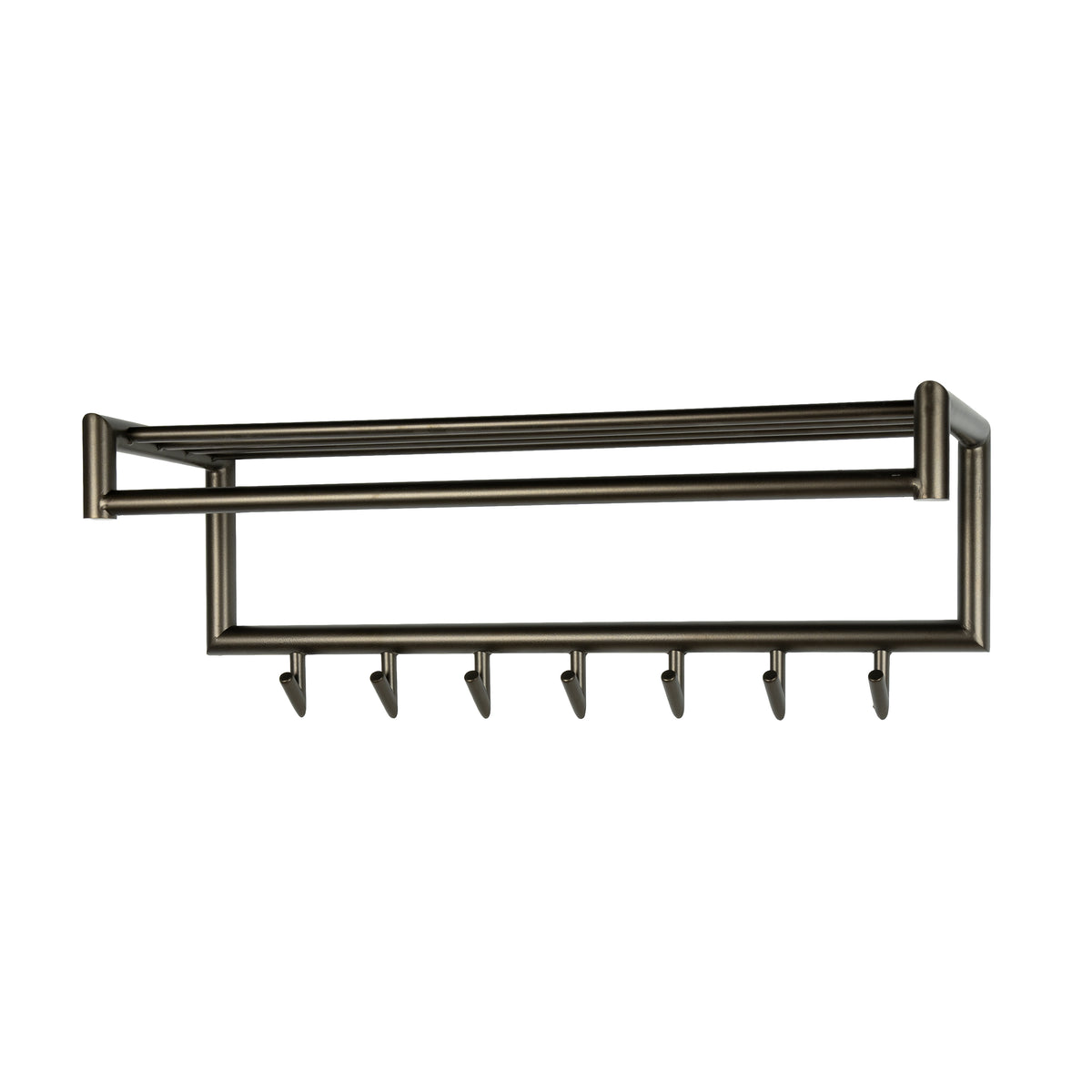 Kapstok Tubo 7 haken / Drift brown