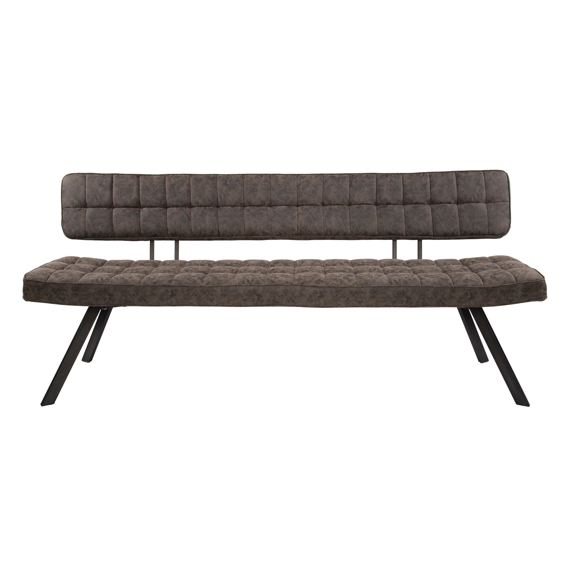 Eetkamerbank 180cm / Wax PU donkerbruin