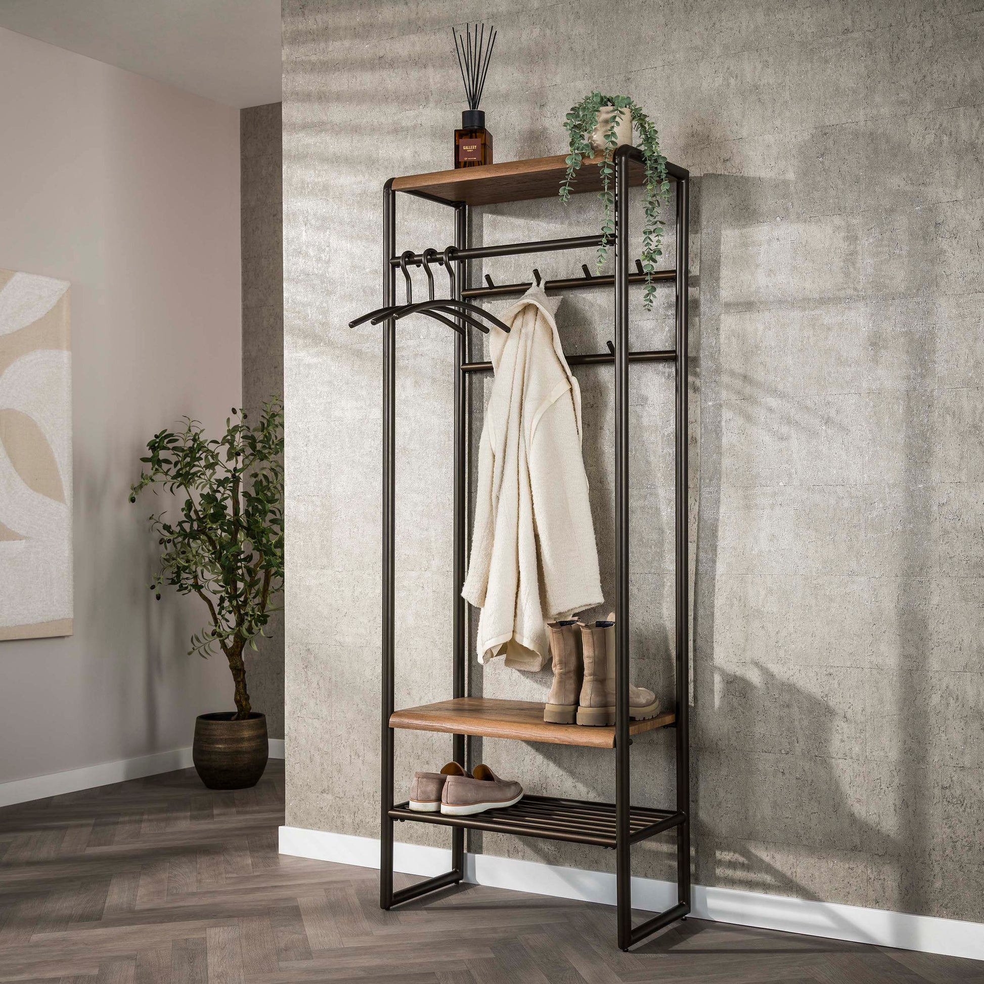 Garderobemeubel Luno 70cm / Drift brown