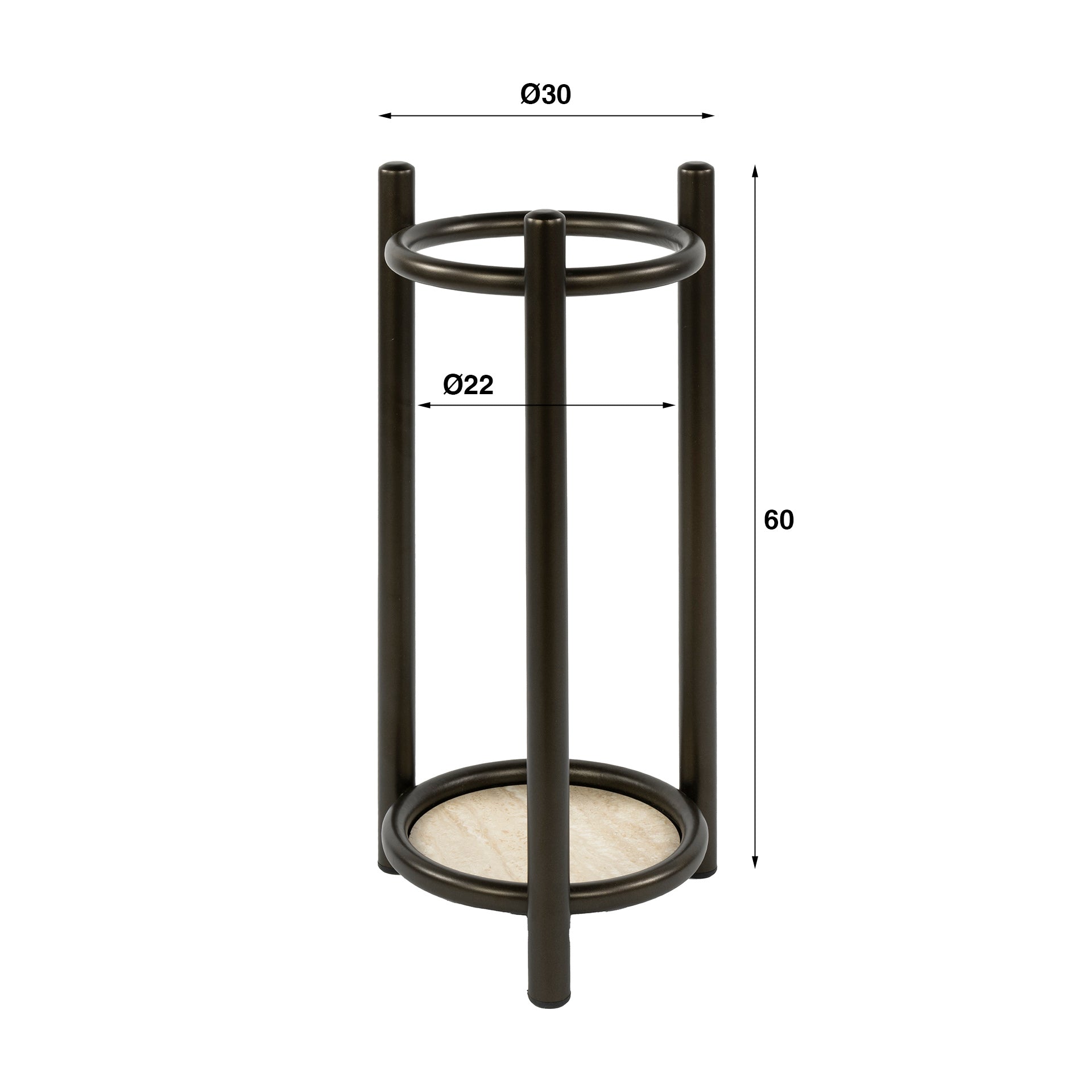 Paraplubak Luno Rond Drift Brown