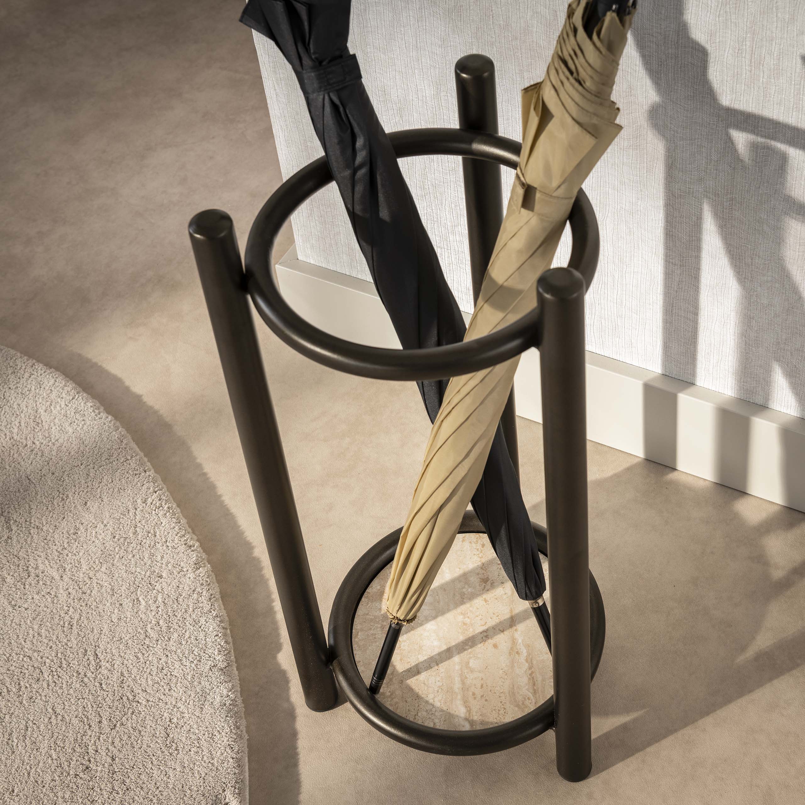 Paraplubak Luno Rond Drift Brown