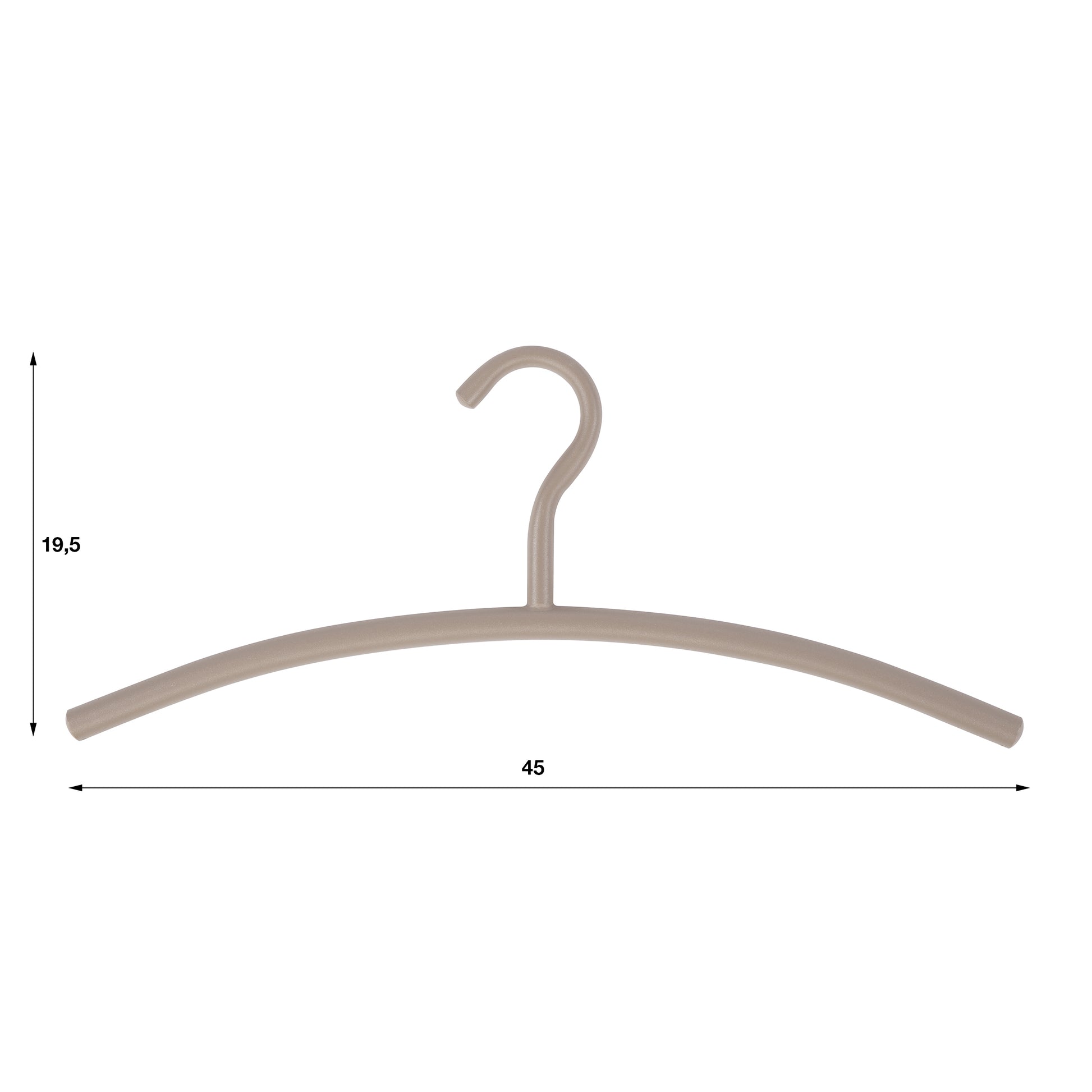Kapstokhanger Tubra verpakt per 6 / Beige