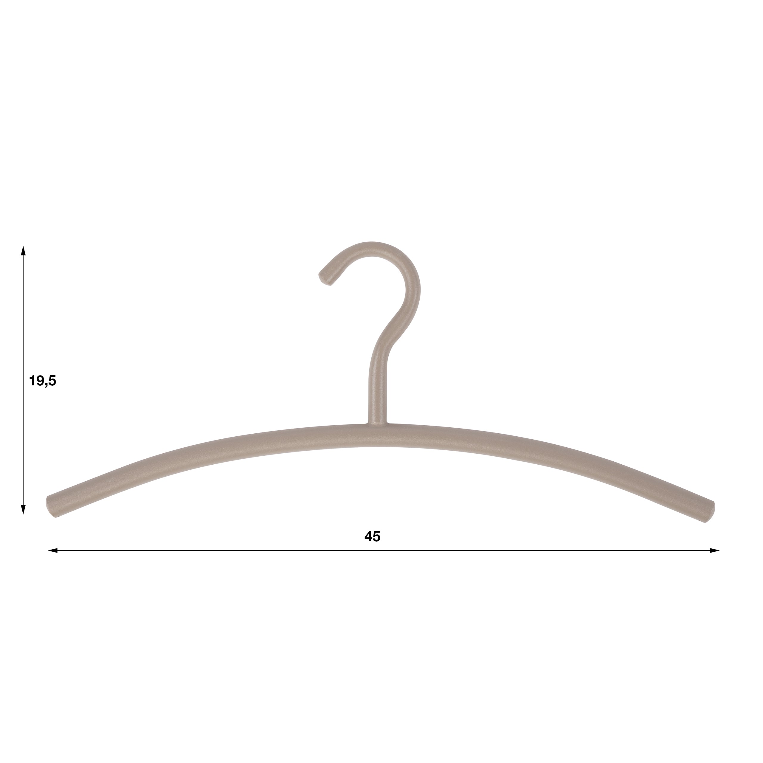 Kapstokhanger Tubra verpakt per 6 / Beige