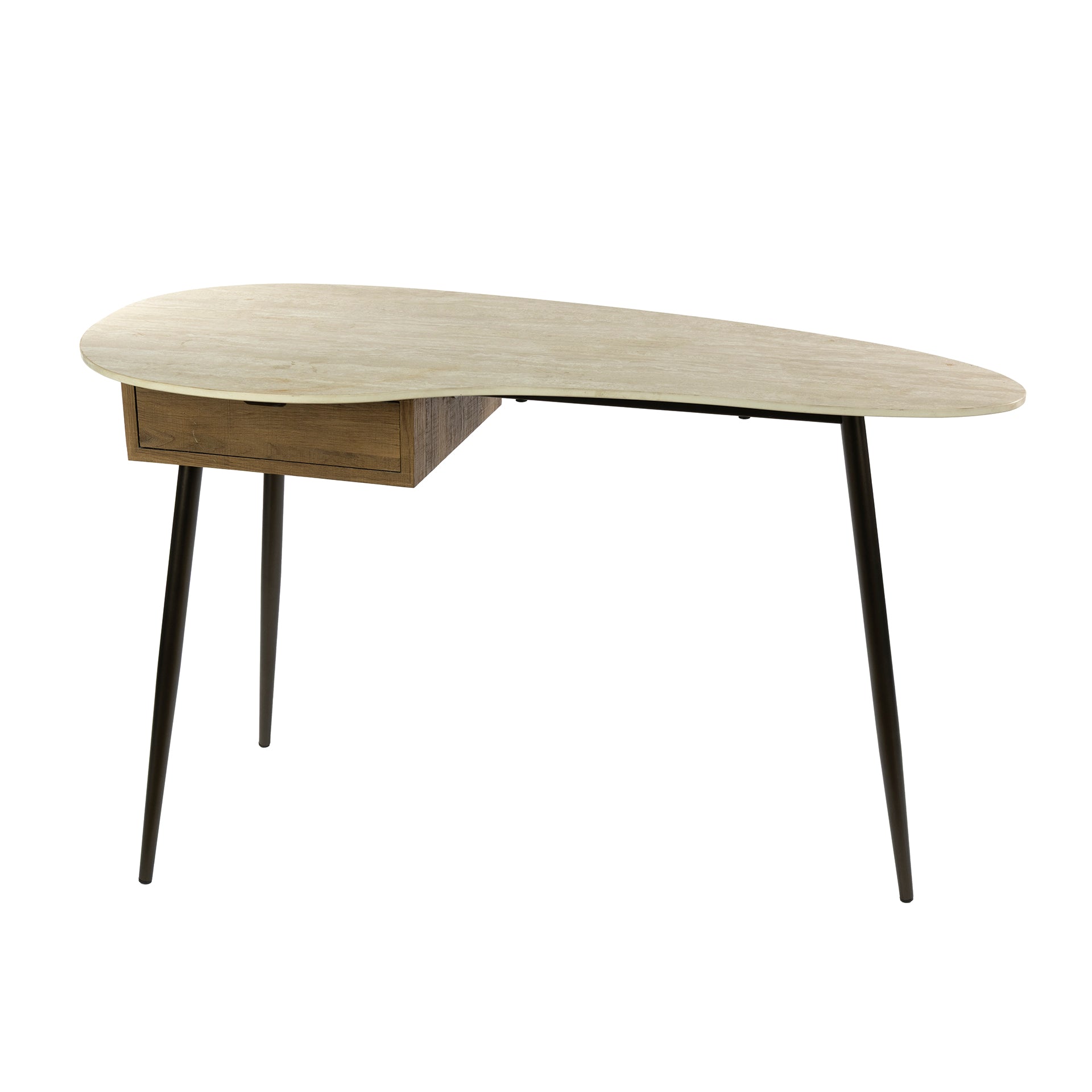 Kaptafel Travino 1 lade / Keramiek travertin