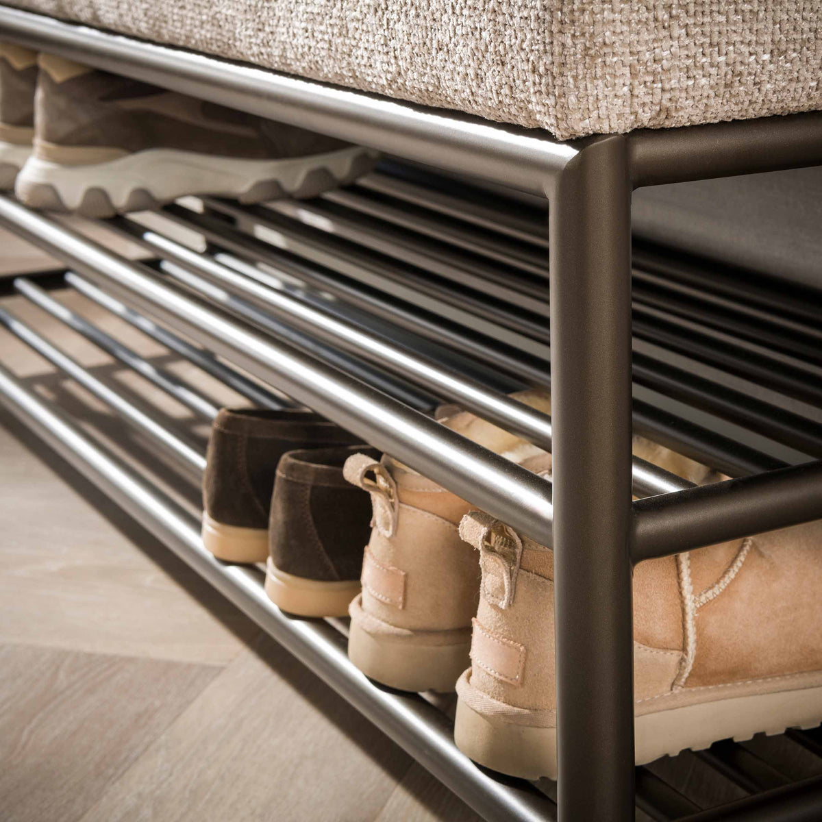 Schoenenbank Terra 125cm / Drift brown