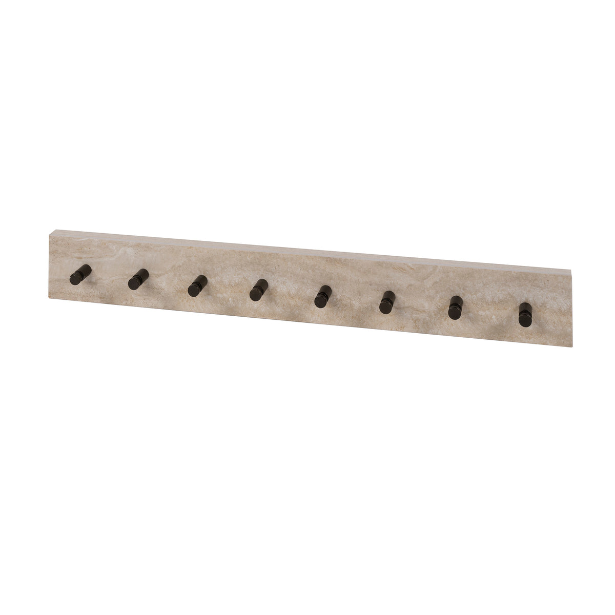 Kapstok Travino 8 haken / 3D keramiek travertin