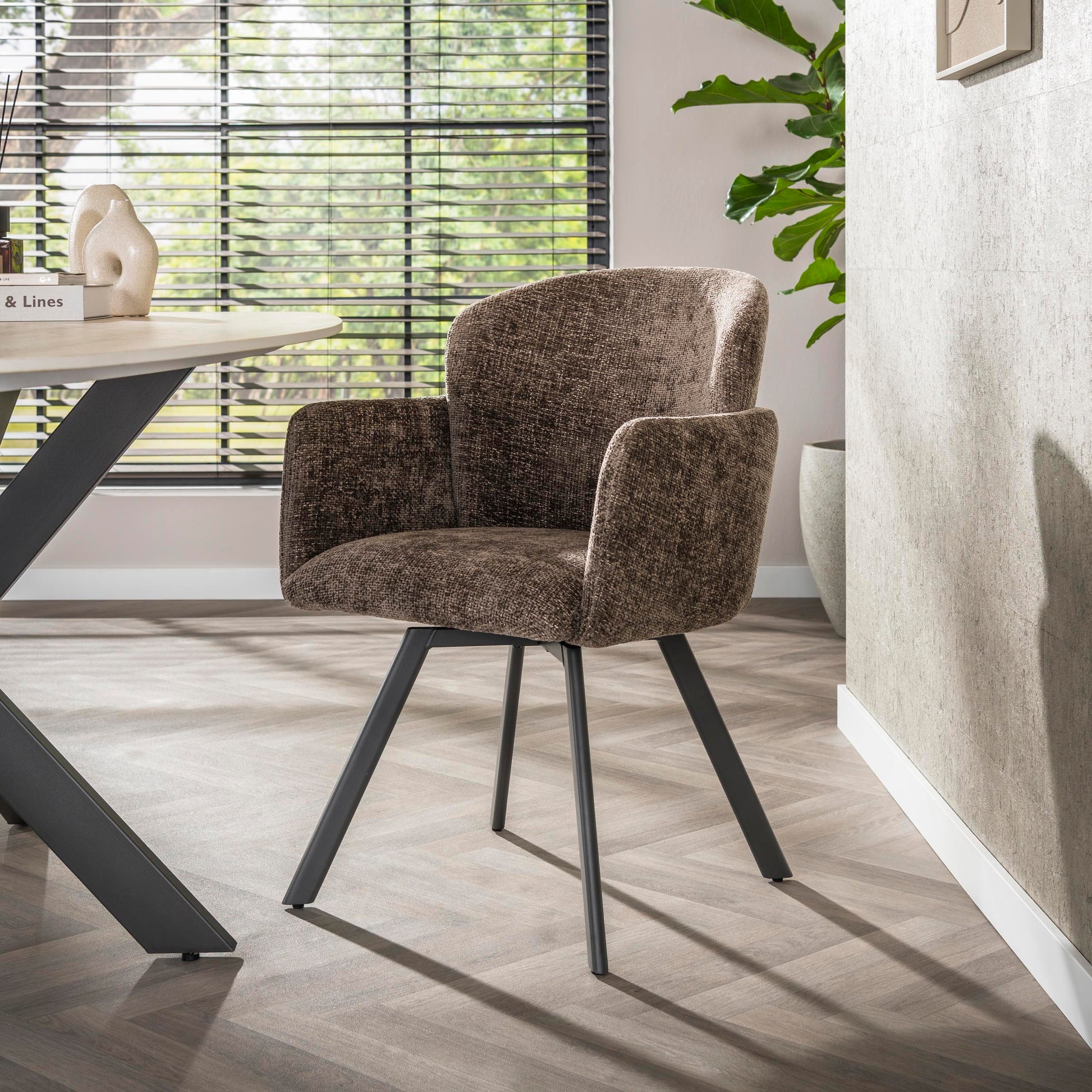Armstoel Embrace draaibaar verpakt per 2 / Hoven taupe