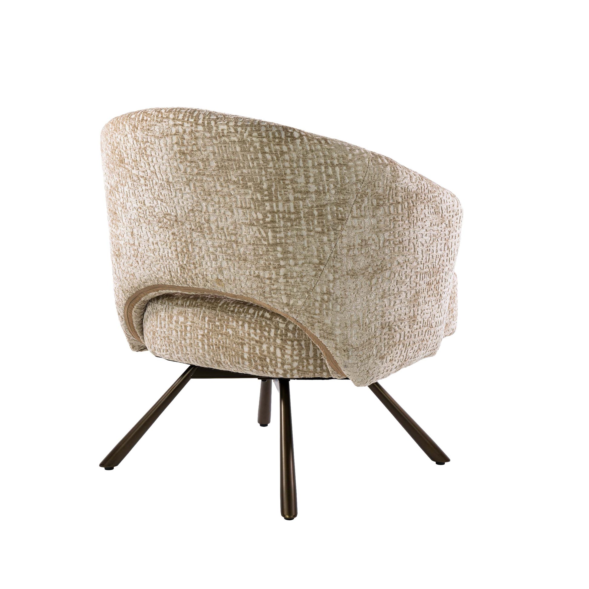 Fauteuil Salon Cross draaibaar / Monti zand-bruin