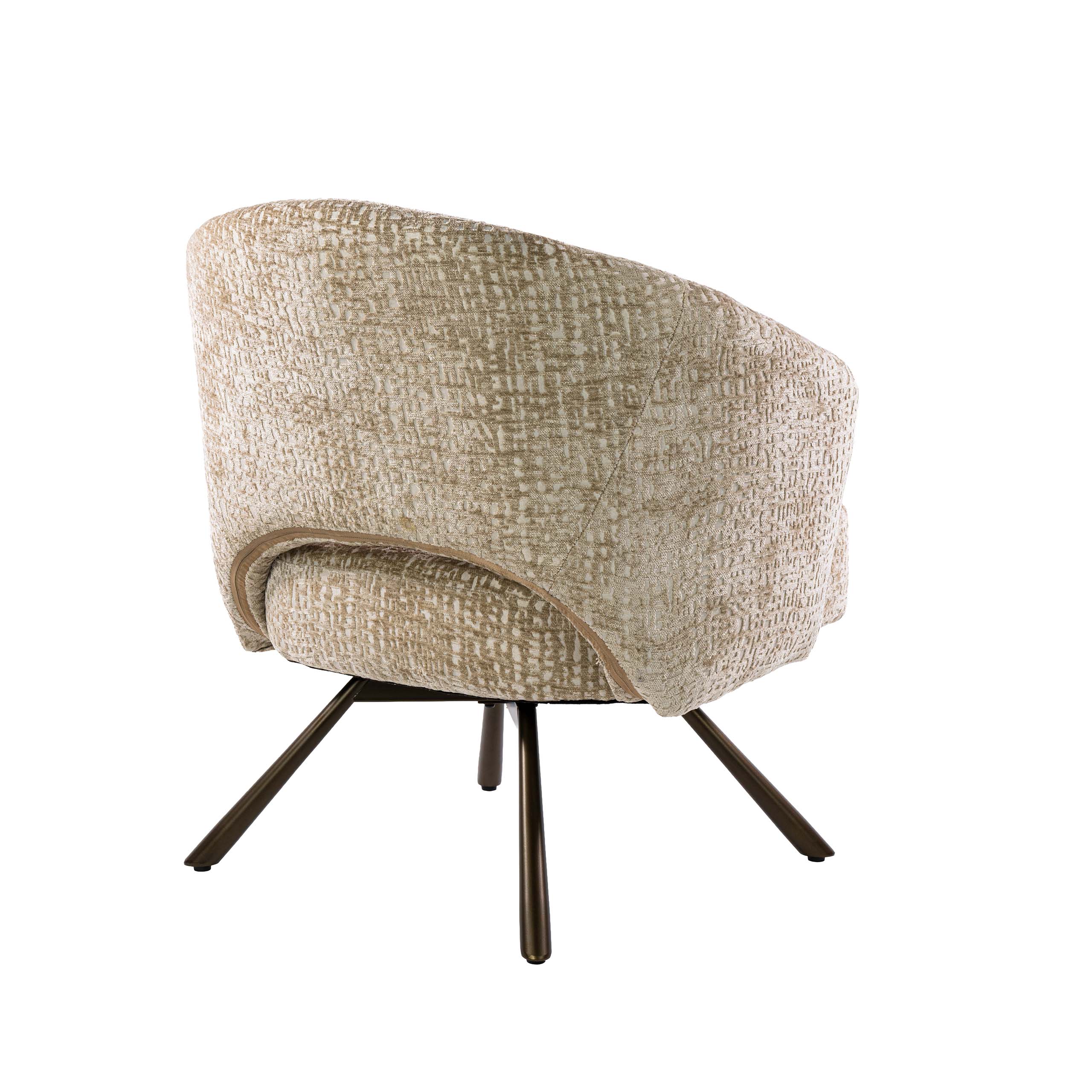Fauteuil Salon Cross draaibaar / Monti zand-bruin