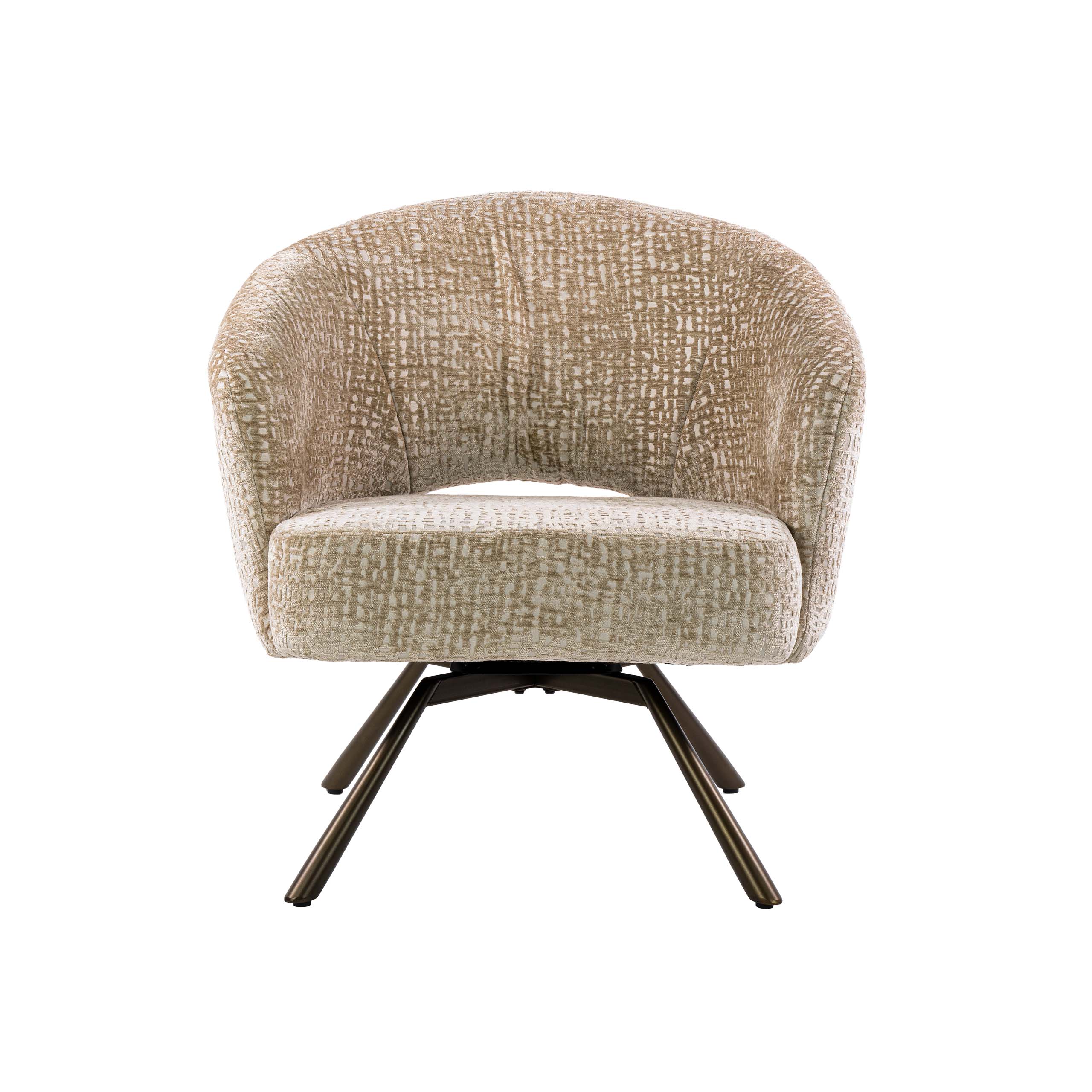 Fauteuil Salon Cross draaibaar / Monti zand-bruin