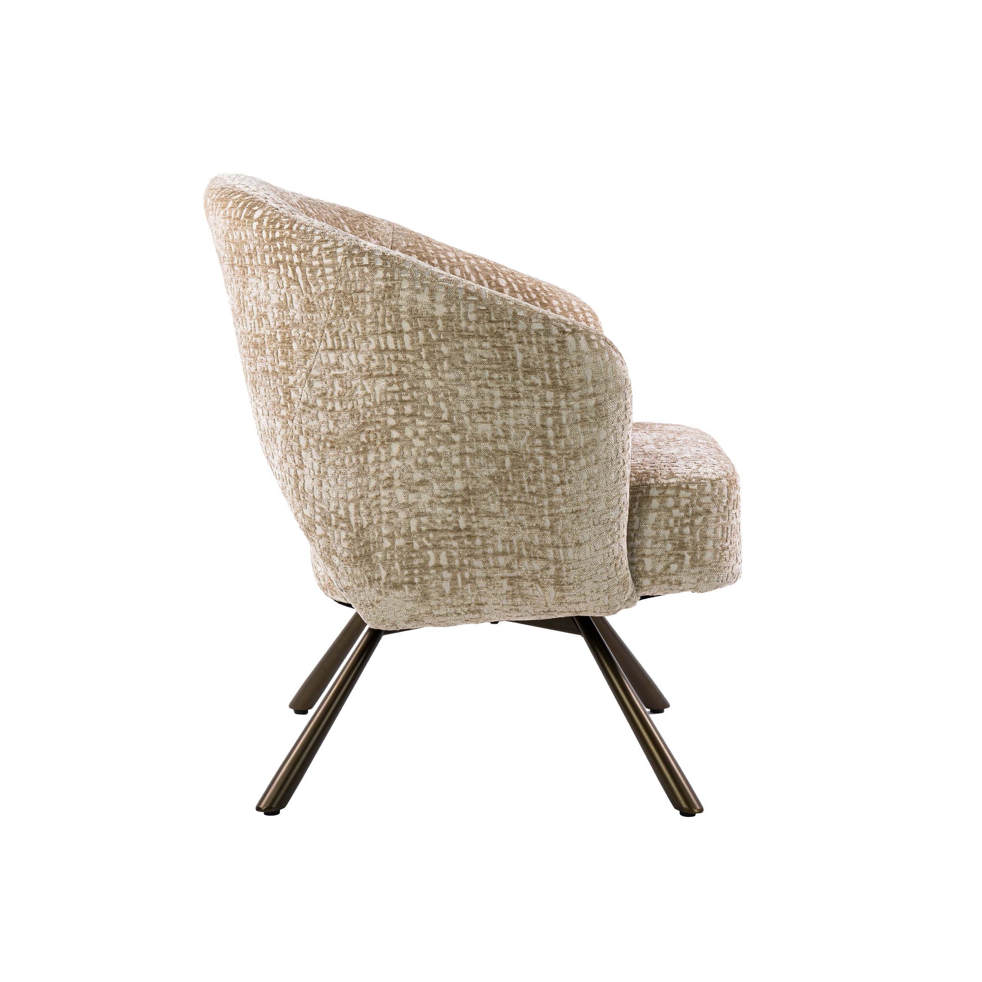 Fauteuil Salon Cross draaibaar / Monti zand-bruin