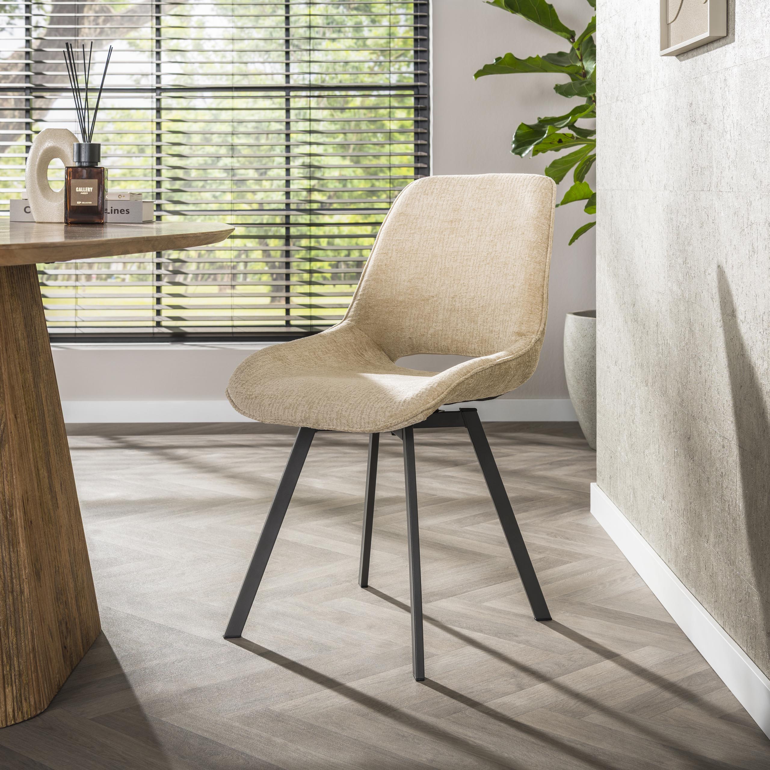 Stoel Swivel draaibaar verpakt per 4 / Jaroq zand