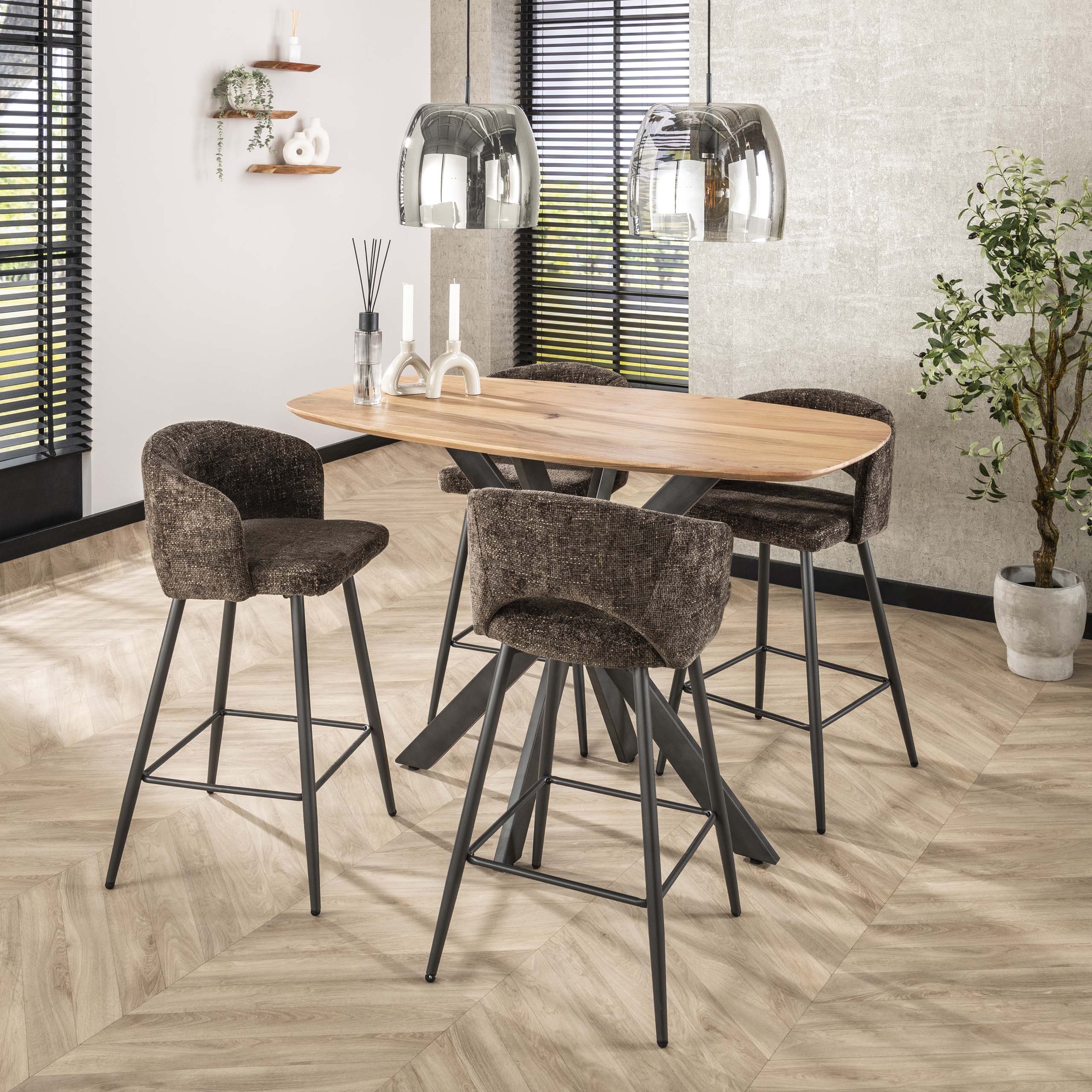 Barstoel Salon Cargo Bruin